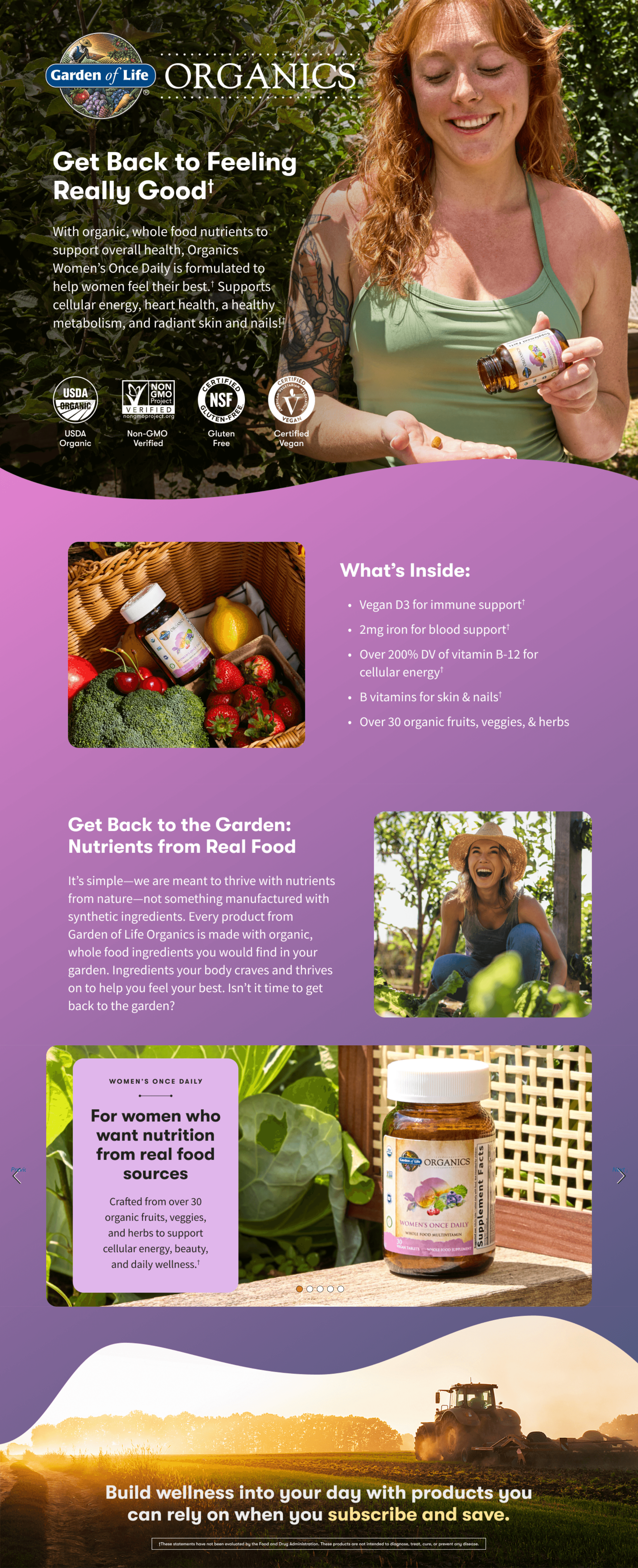 A+ Premium for Amazon.com: Garden of Life Organics Multivitamin for Women