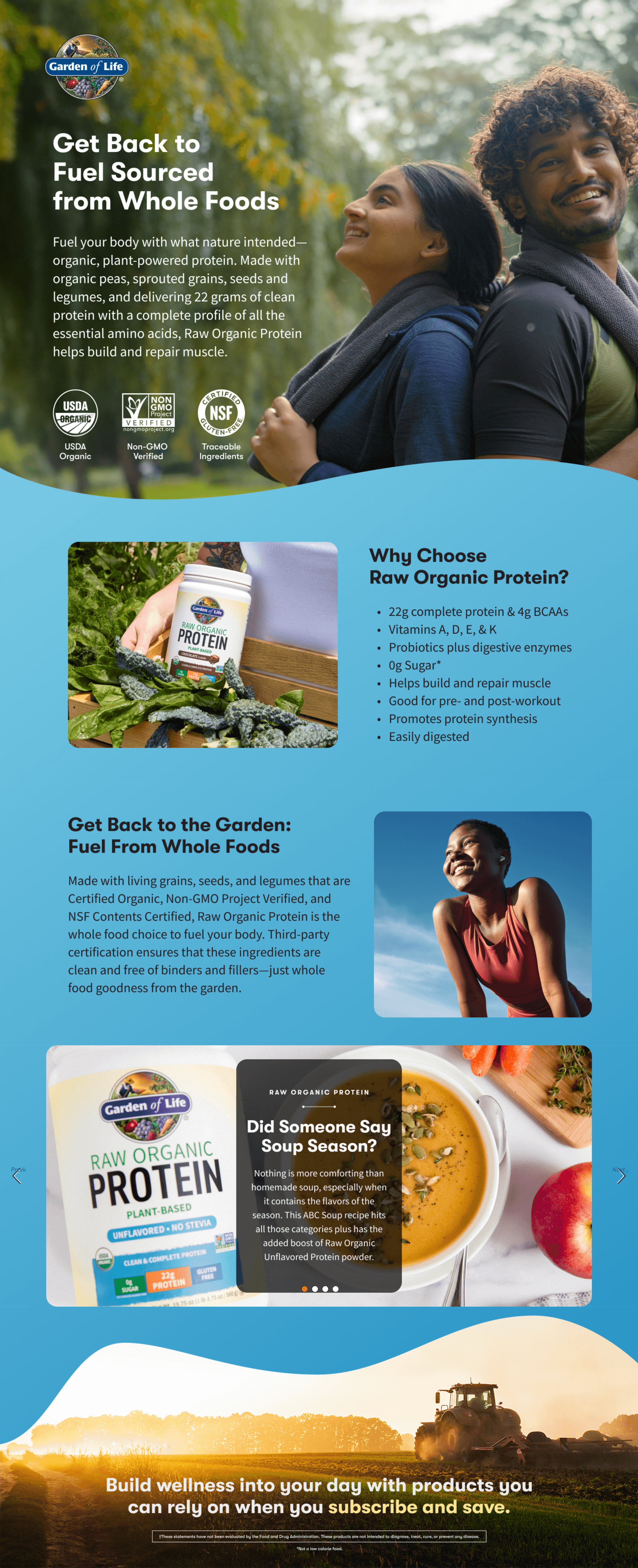 A+ Premium for Amazon.com: Garden of Life Protein Powder