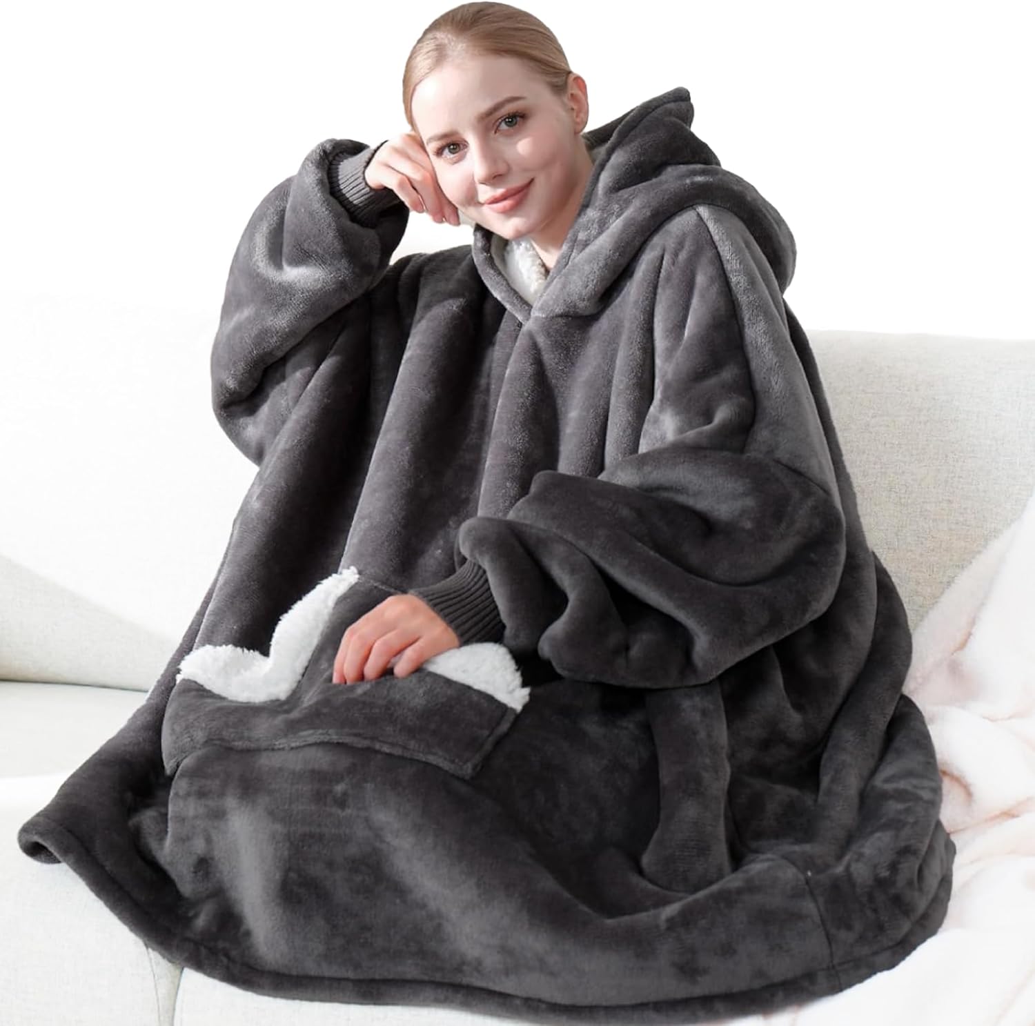 Amazon.com: Touchat Wearable Blanket Hoodie: Hero Images