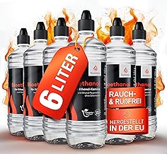 Showcases the full range of e-liquid flavors available and emphasizes the generous 6-liter quantity offered. Uses visual elements like liquid splashes and a prominent '6 LITER' tag to enhance appeal…