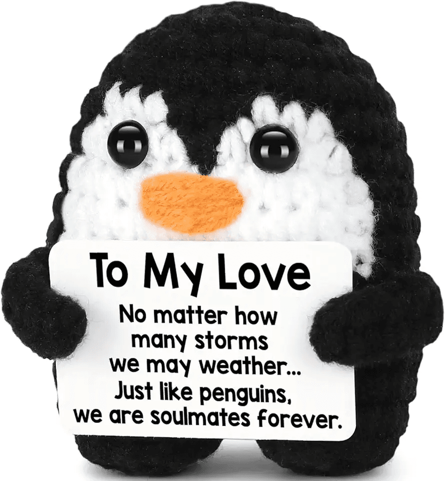 To showcase the adorable penguin plush toy and its sentimental message To highlight the romantic message and emotional appeal of the product