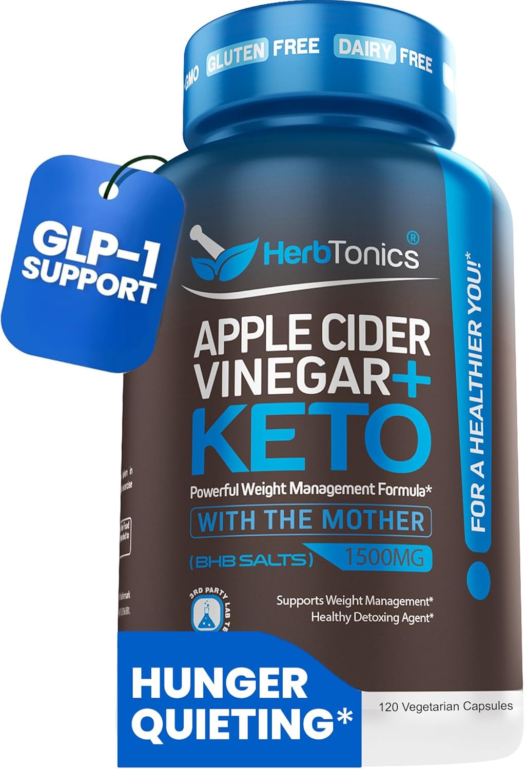Herbtonics Apple Cider Vinegar with Keto BHB Salts: Hero Images