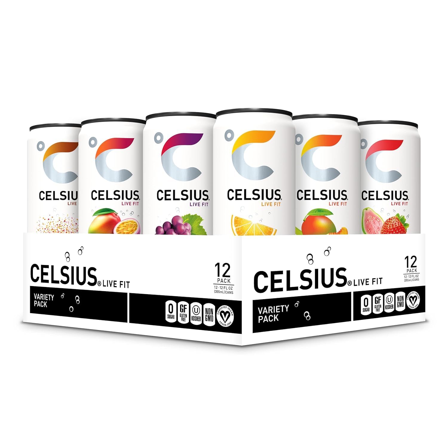 CELSIUS Assorted Flavors Official Variety Pack: Hero Images