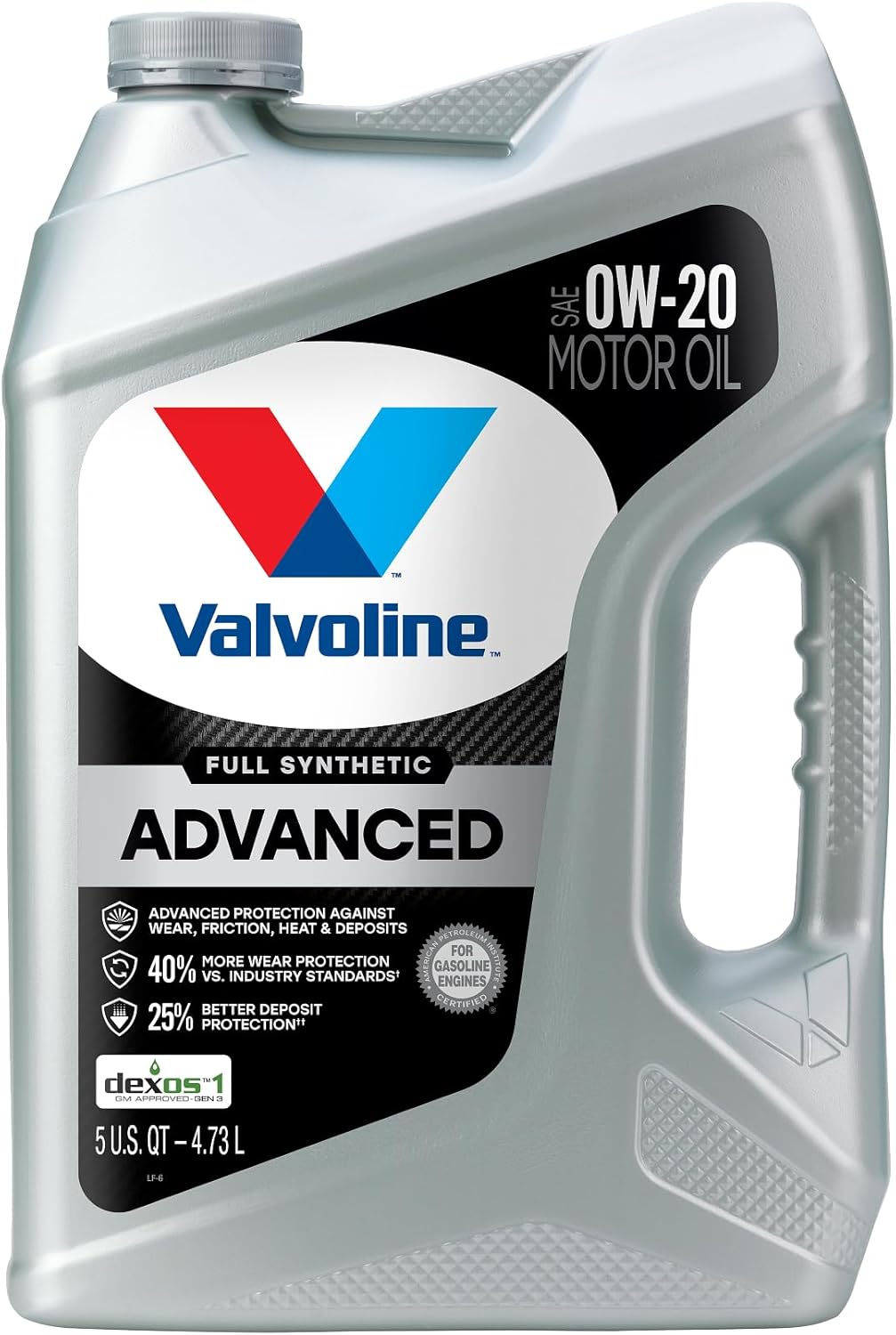 Showcases the product container and key features to inform customers about the motor oil's specifications and benefits. Displays the product packaging to help customers easily identify the item on…