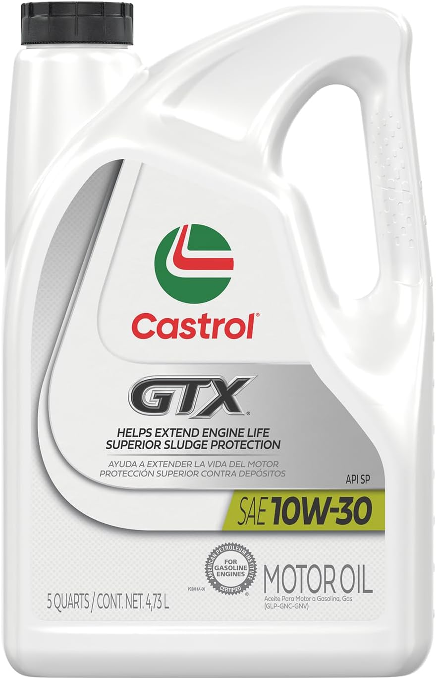 Clearly displays the product packaging to show brand, type, and specifications of the motor oil.