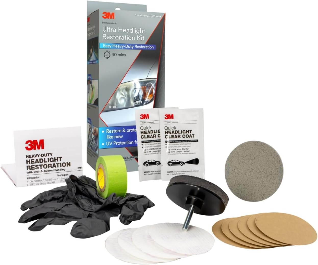 Hero Images for 3M Ultra Headlight Restoration Kit