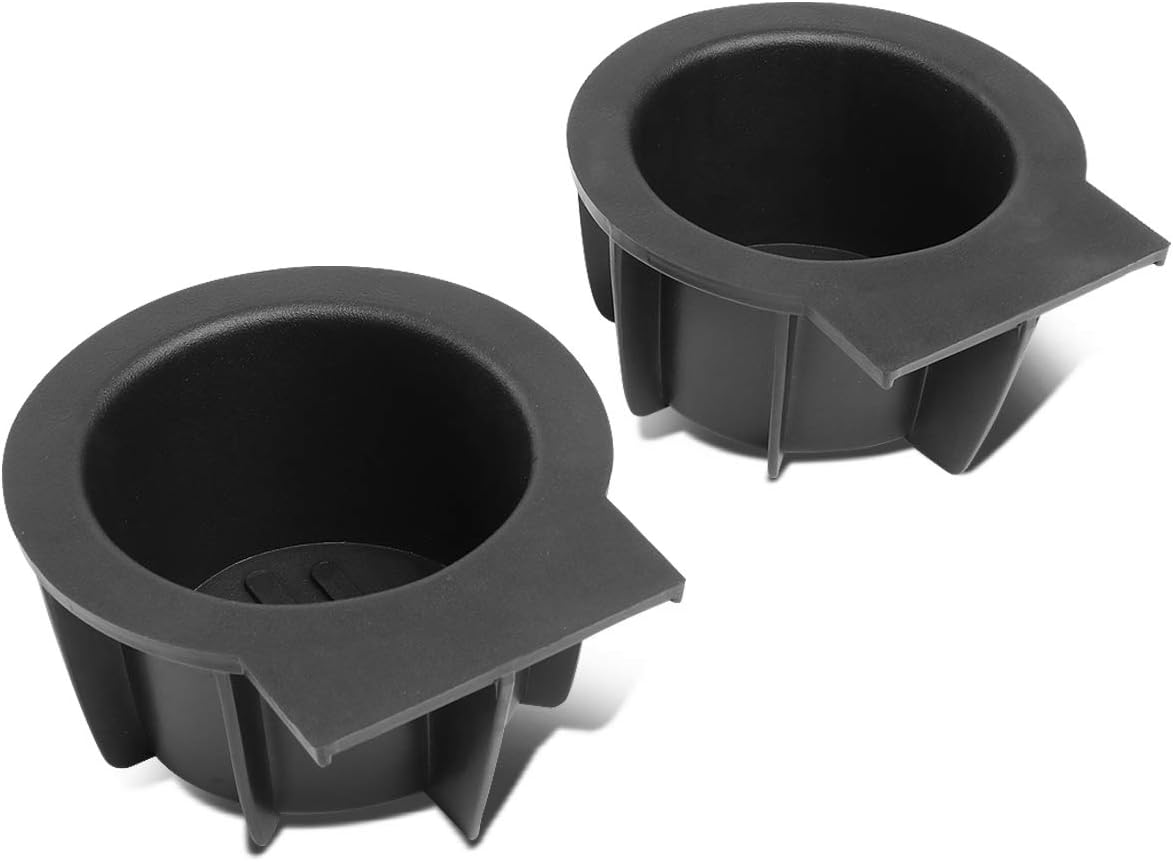 Showcases the product's design and functionality as vehicle cup holders.