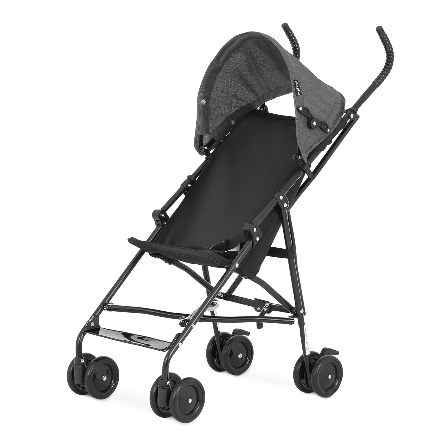 Showcases the full stroller design to highlight its compact and lightweight nature for easy transport and use.