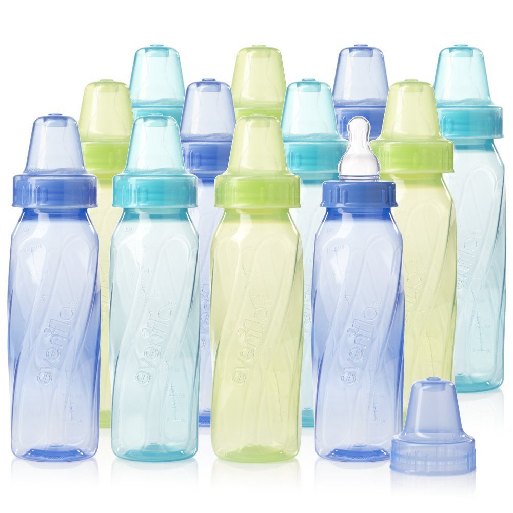 Showcases the range of baby bottle options available in different colors and sizes. Displays the variety of color and size choices for the baby bottles, allowing customers to see all available…