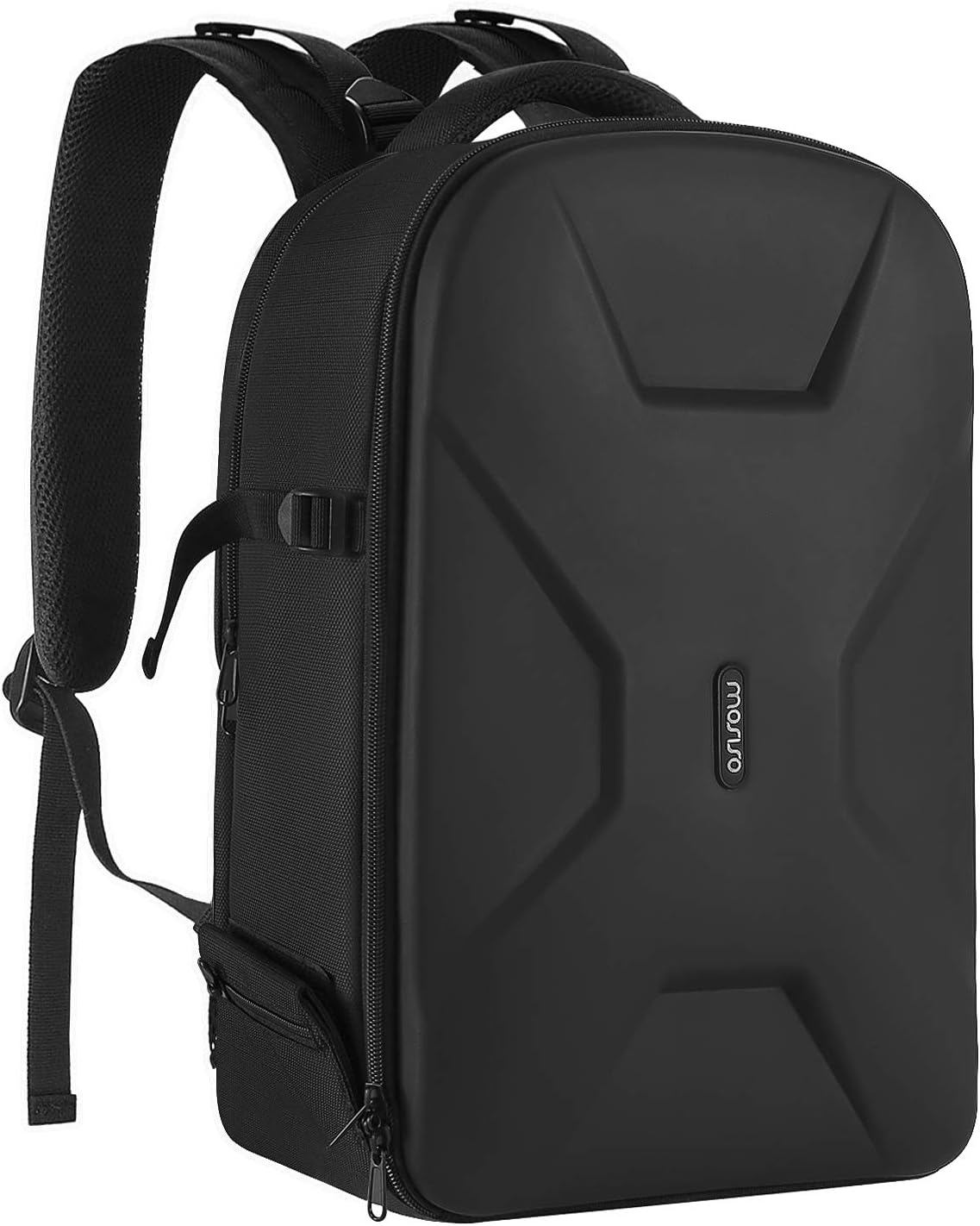 Showcases the backpack's sturdy construction and sleek appearance to appeal to customers looking for a robust and stylish bag.