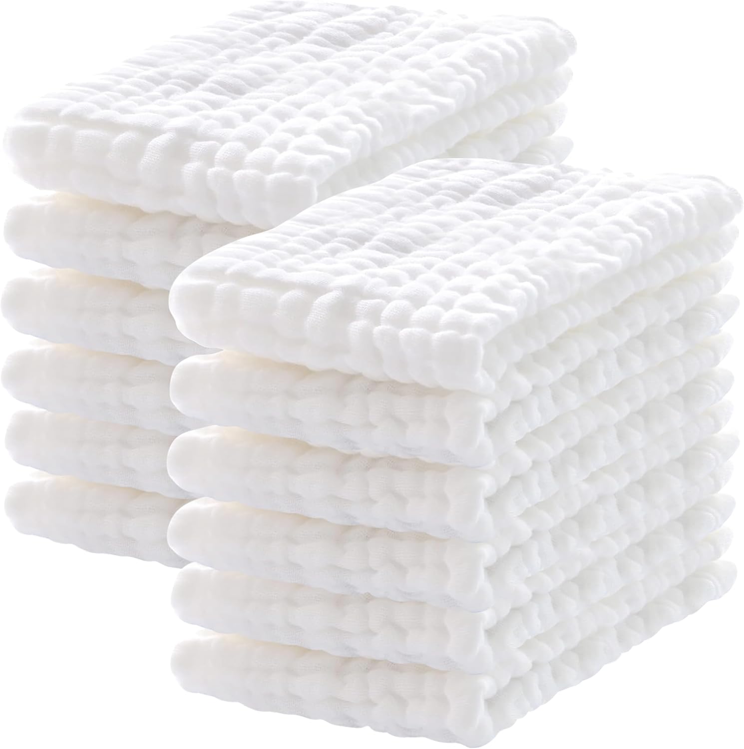 Showcases the product's plush, multi-layered design to emphasize comfort and absorbency.