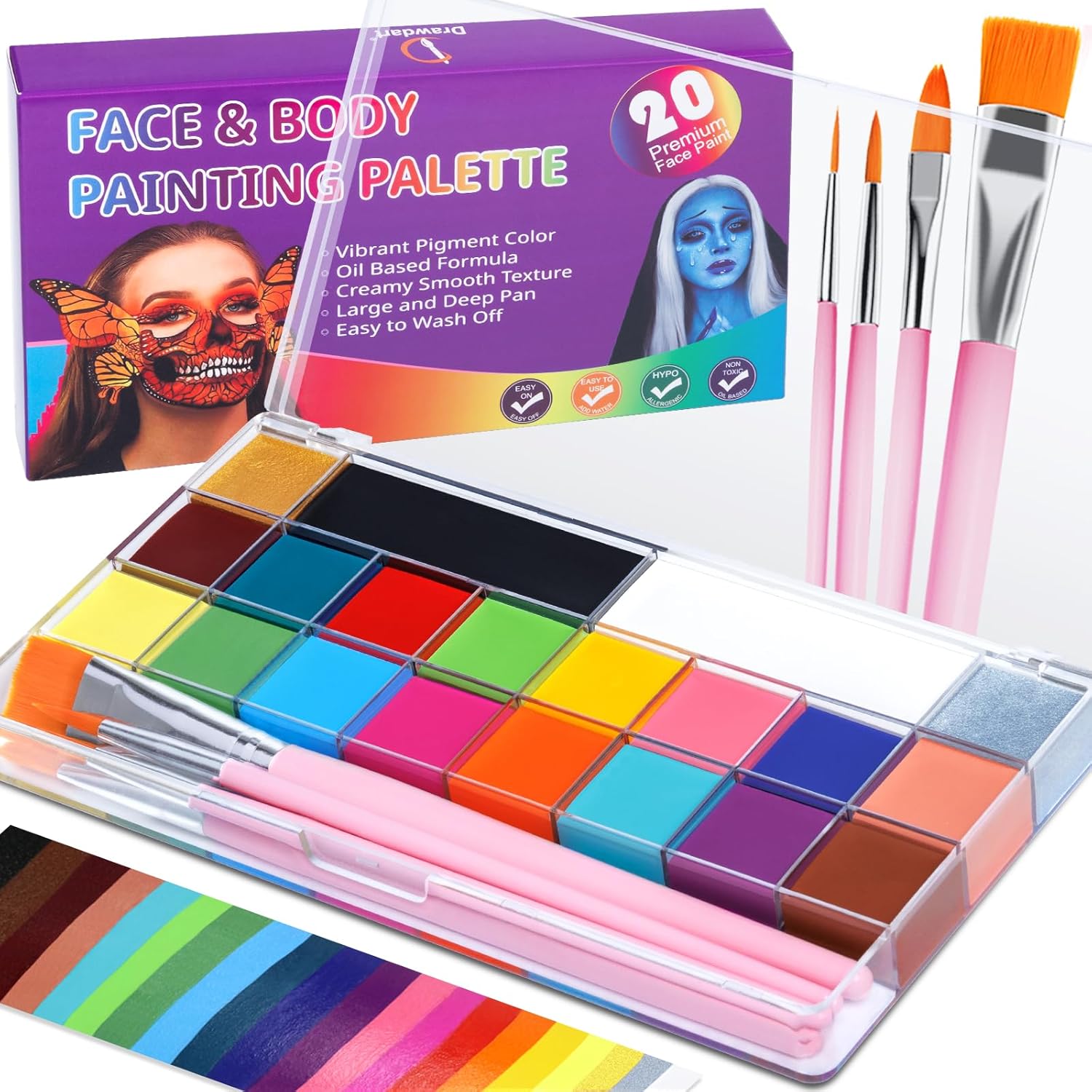 Face Body Paint Kit: Hero Images