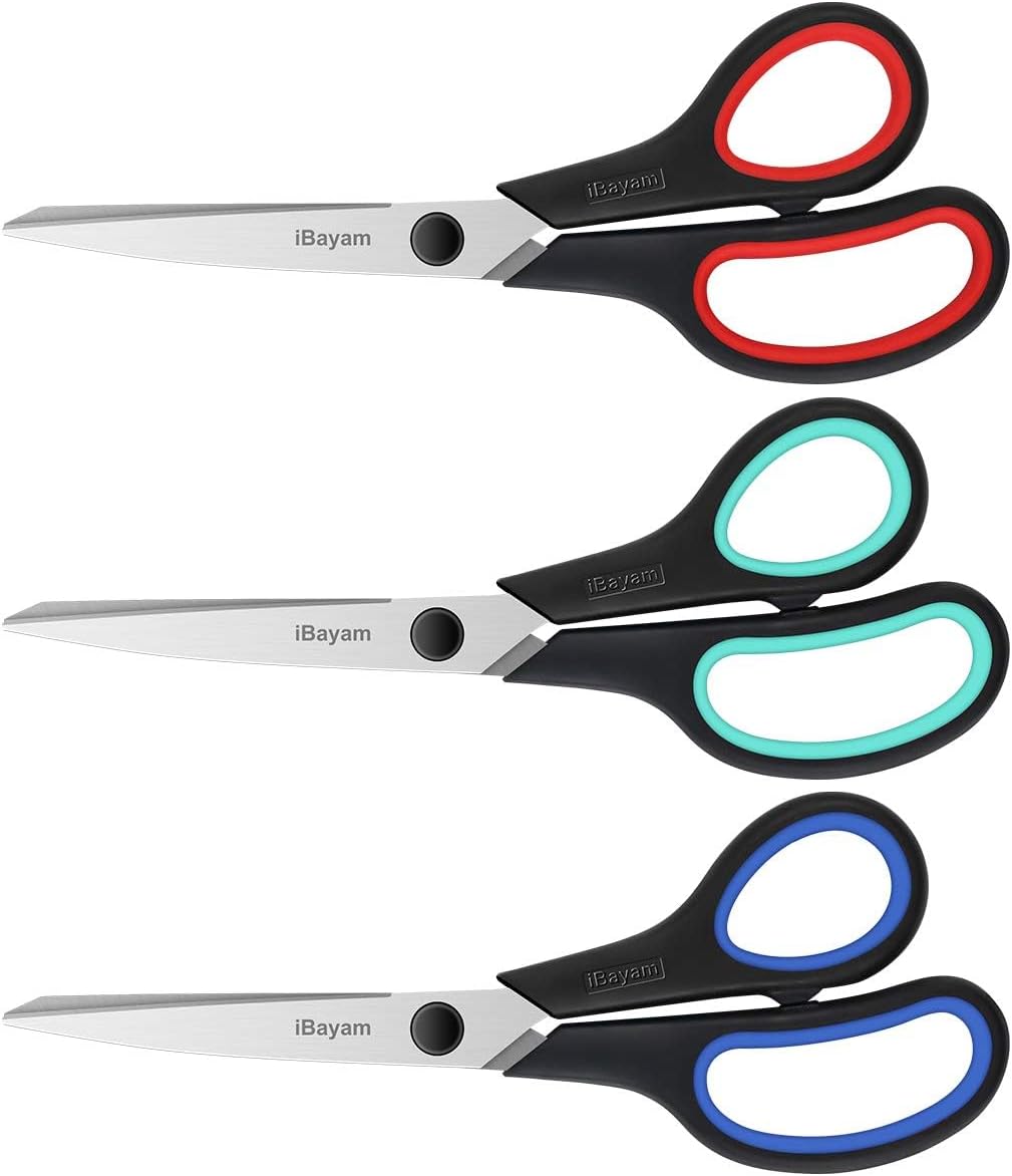 Showcases the product in multiple color options to highlight variety and allow customers to visualize their preferred choice. Displays different color choices for the same scissors, enabling…
