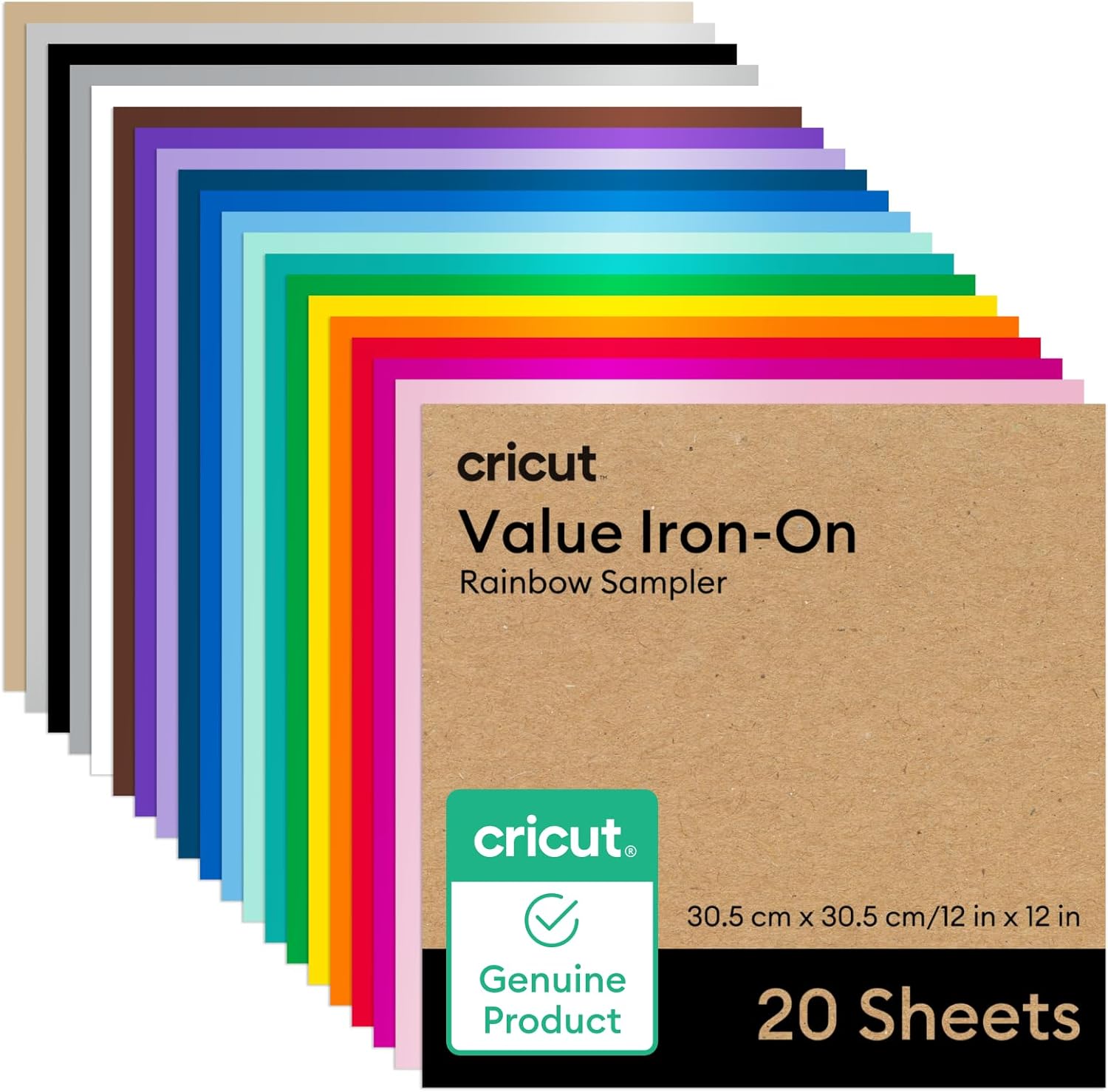 Showcases the wide range of color options available for the iron-on sheets, appealing to crafters who want variety in their projects.