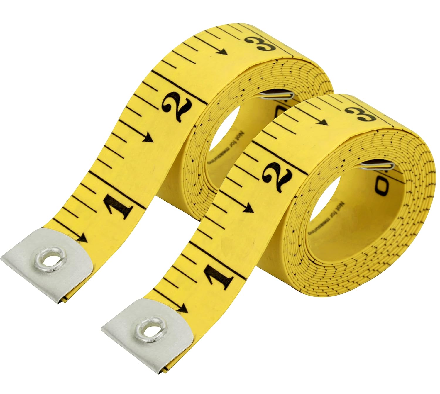 Shows the product clearly against a white background, allowing customers to see the exact item they will receive. Displays two measuring tapes to indicate that the product comes as a set or multiple…