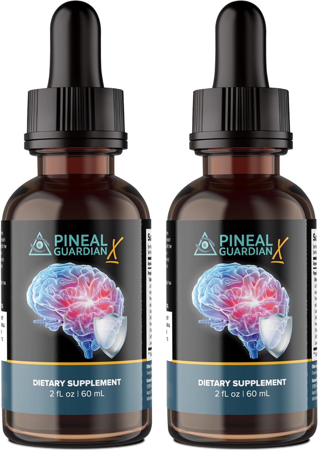 Shows two identical bottles of the supplement to highlight that multiple units are available or included.