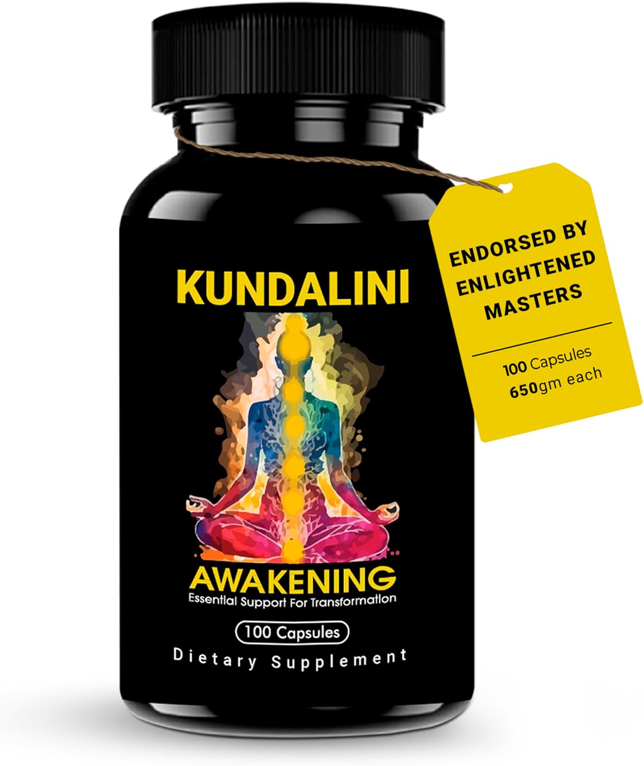 Showcases the product packaging and highlights an endorsement to build credibility and trust with potential buyers.