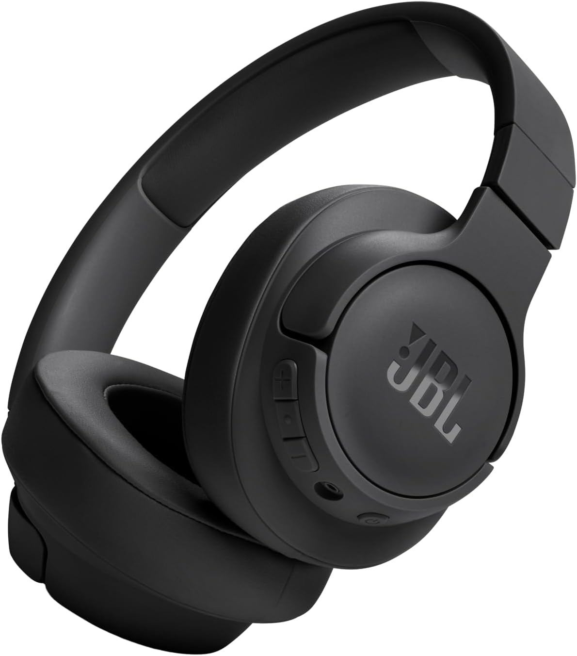 Showcases the sleek design and over-ear style of the JBL wireless headphones.
