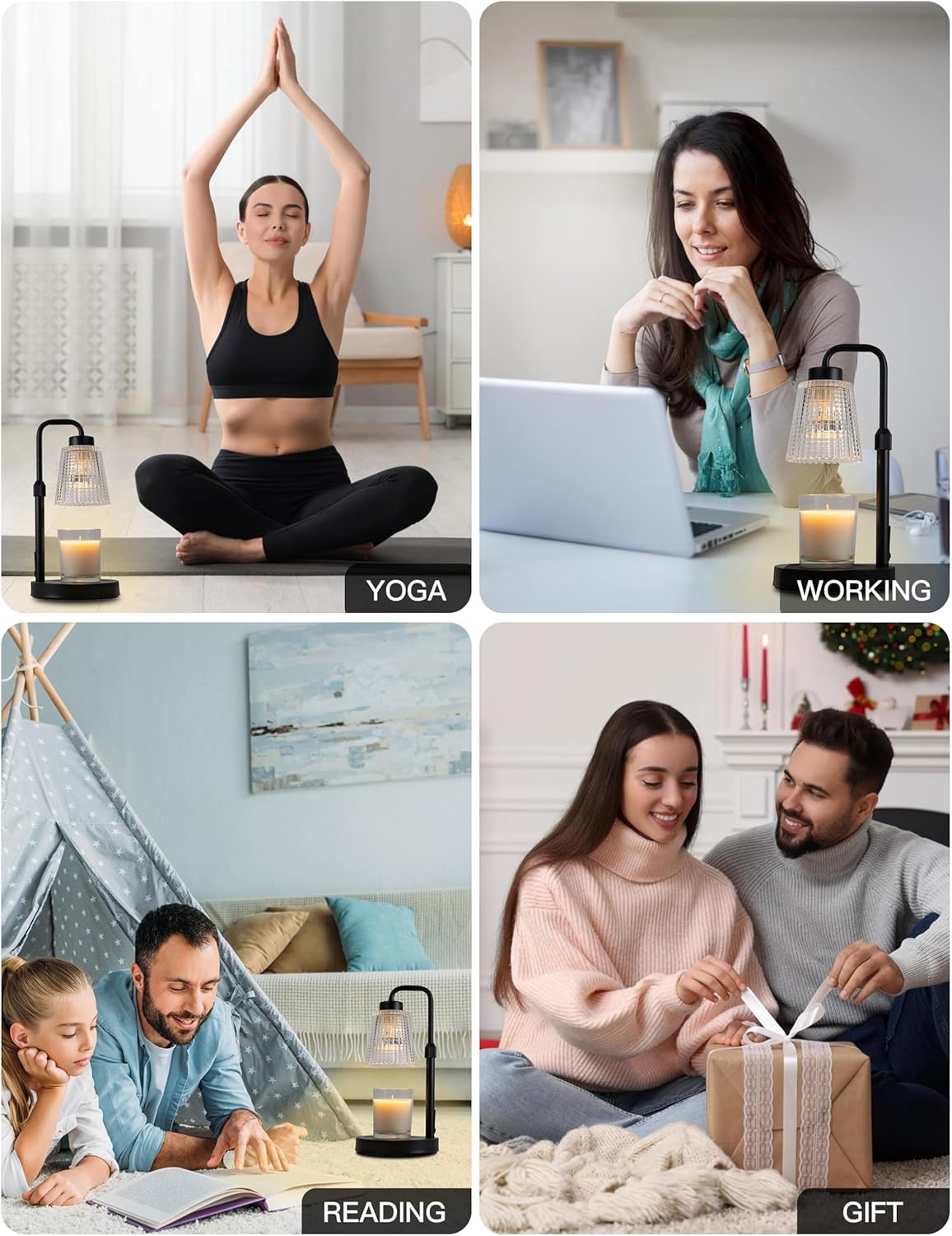 Amazon.com: GODONLIF Candle Warmer Lamp with Timer Dimmable: Infographics