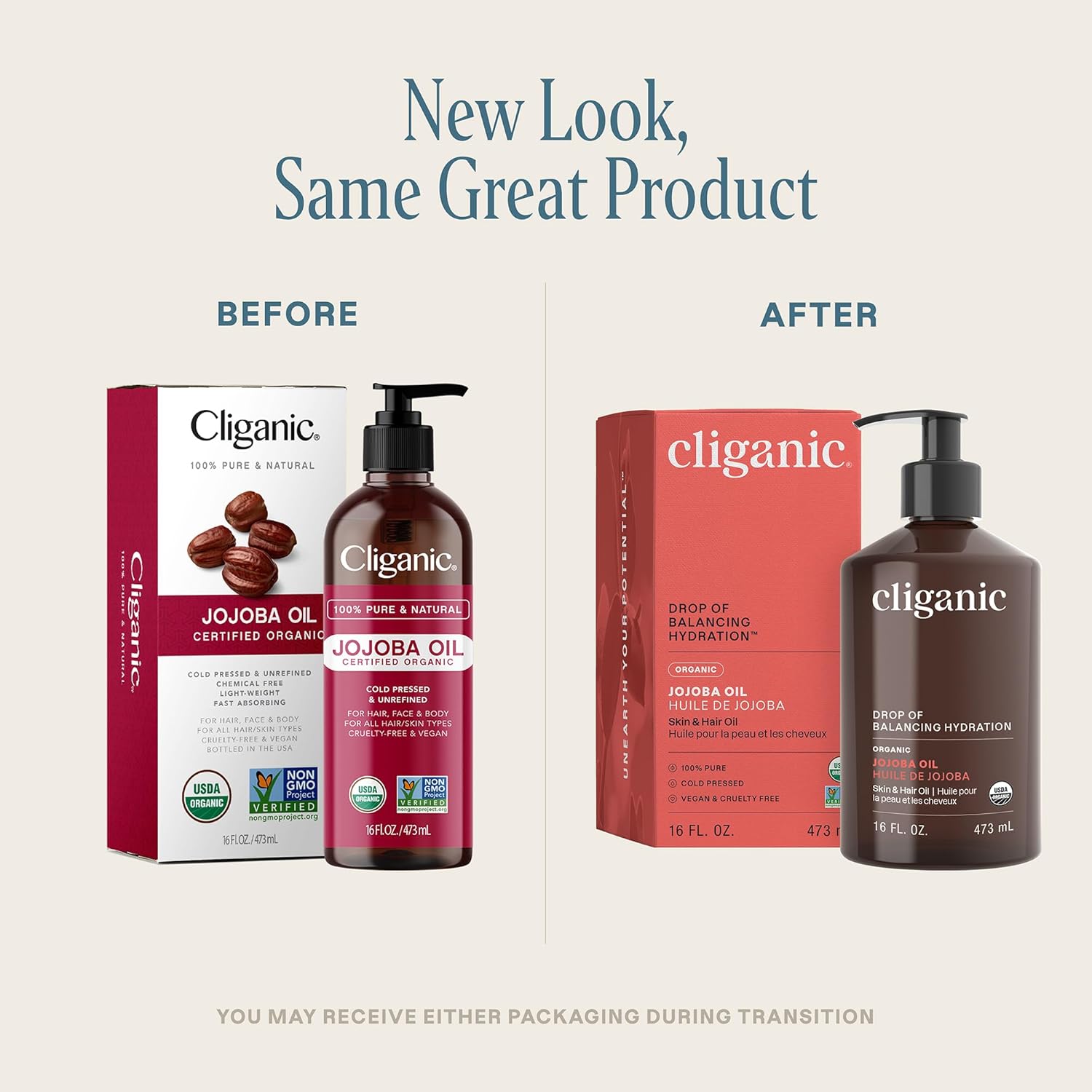 Cliganic Organic Jojoba Oil 16oz with Pump: Infographics