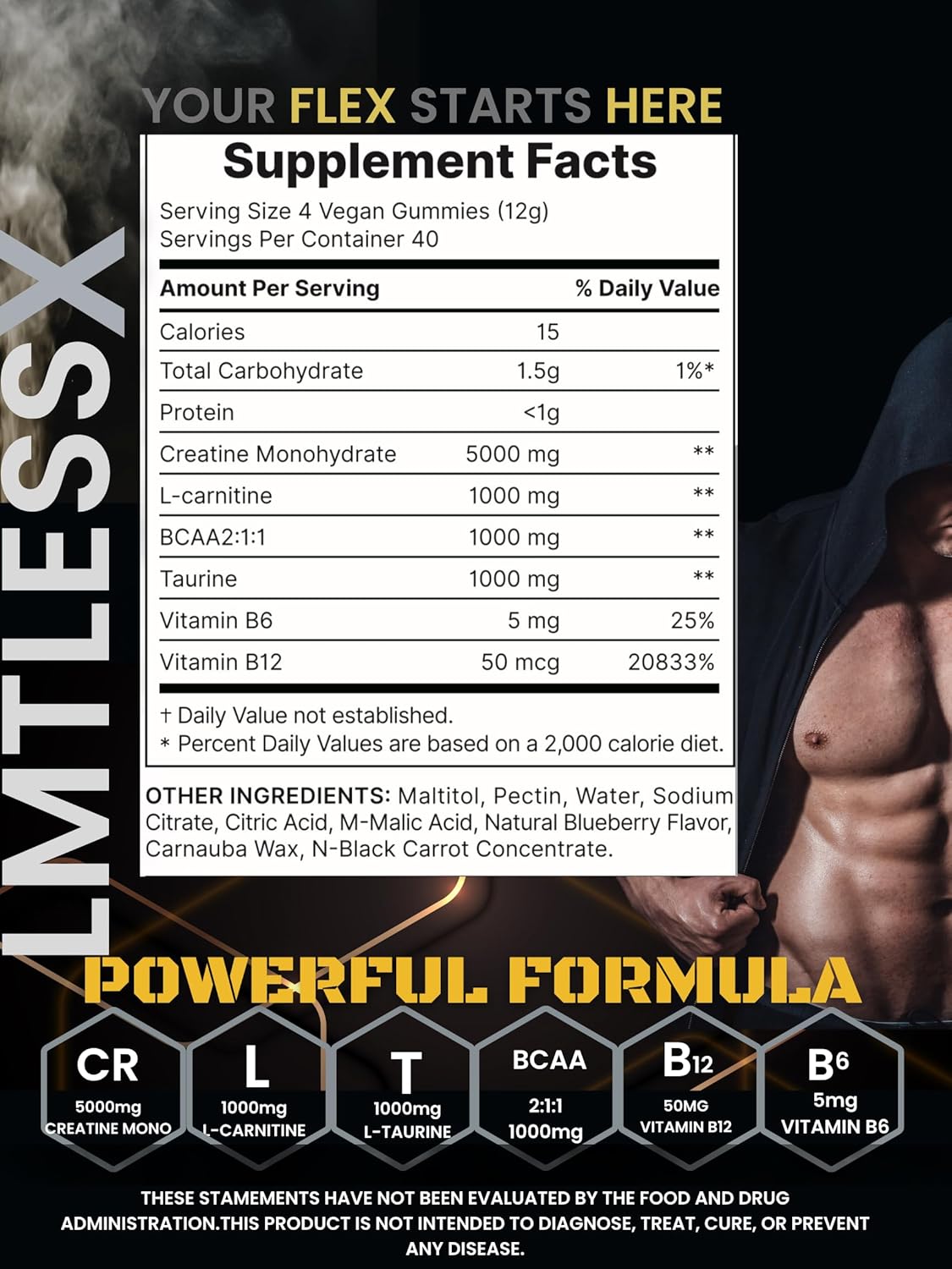Creatine Gummies: Single Feature / Benefit Secondary Images