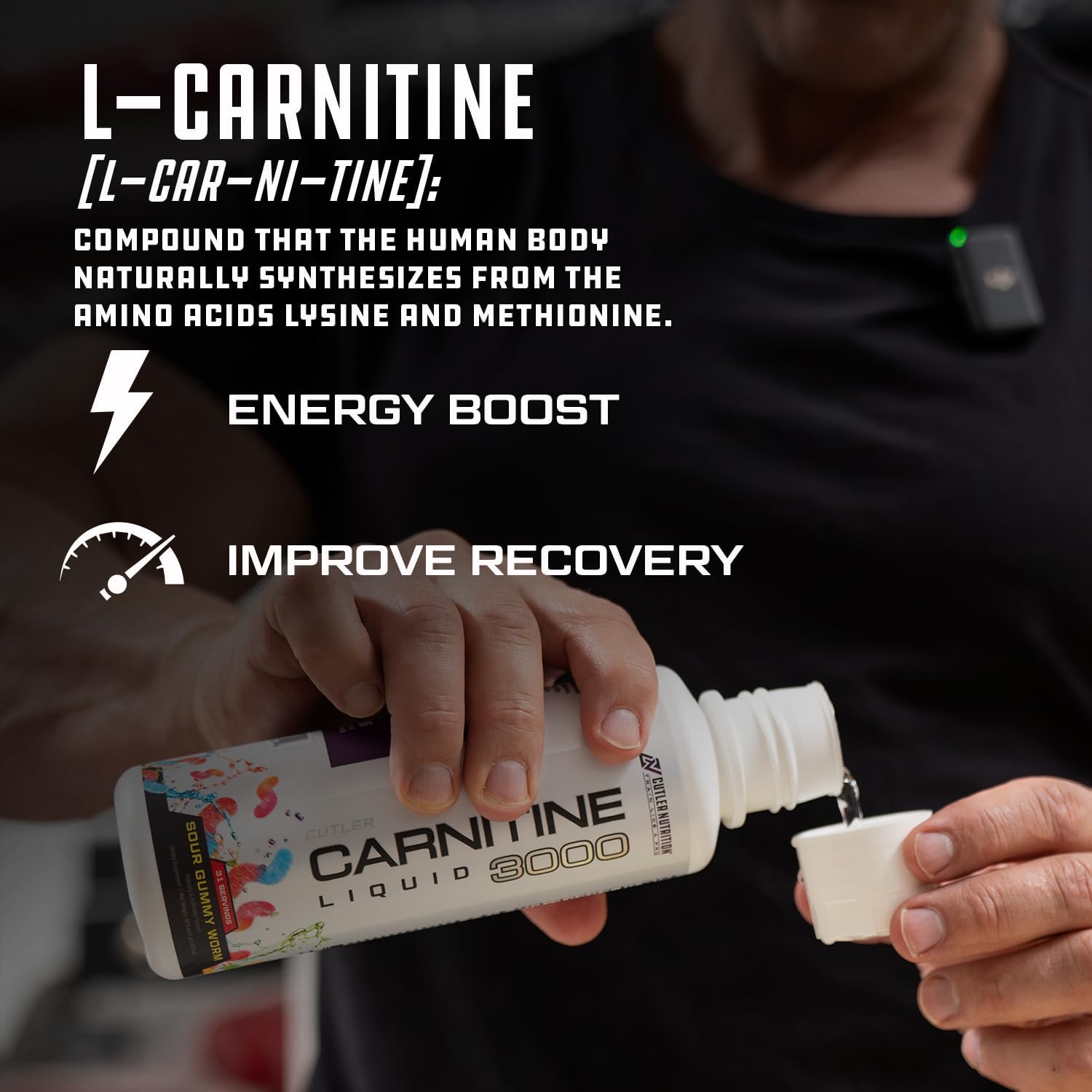 Cutler Nutrition Liquid L-Carnitine Supplement with Acetyl L-Carnitine & L-Carnitine…: Single Feature / Benefit Secondary Images