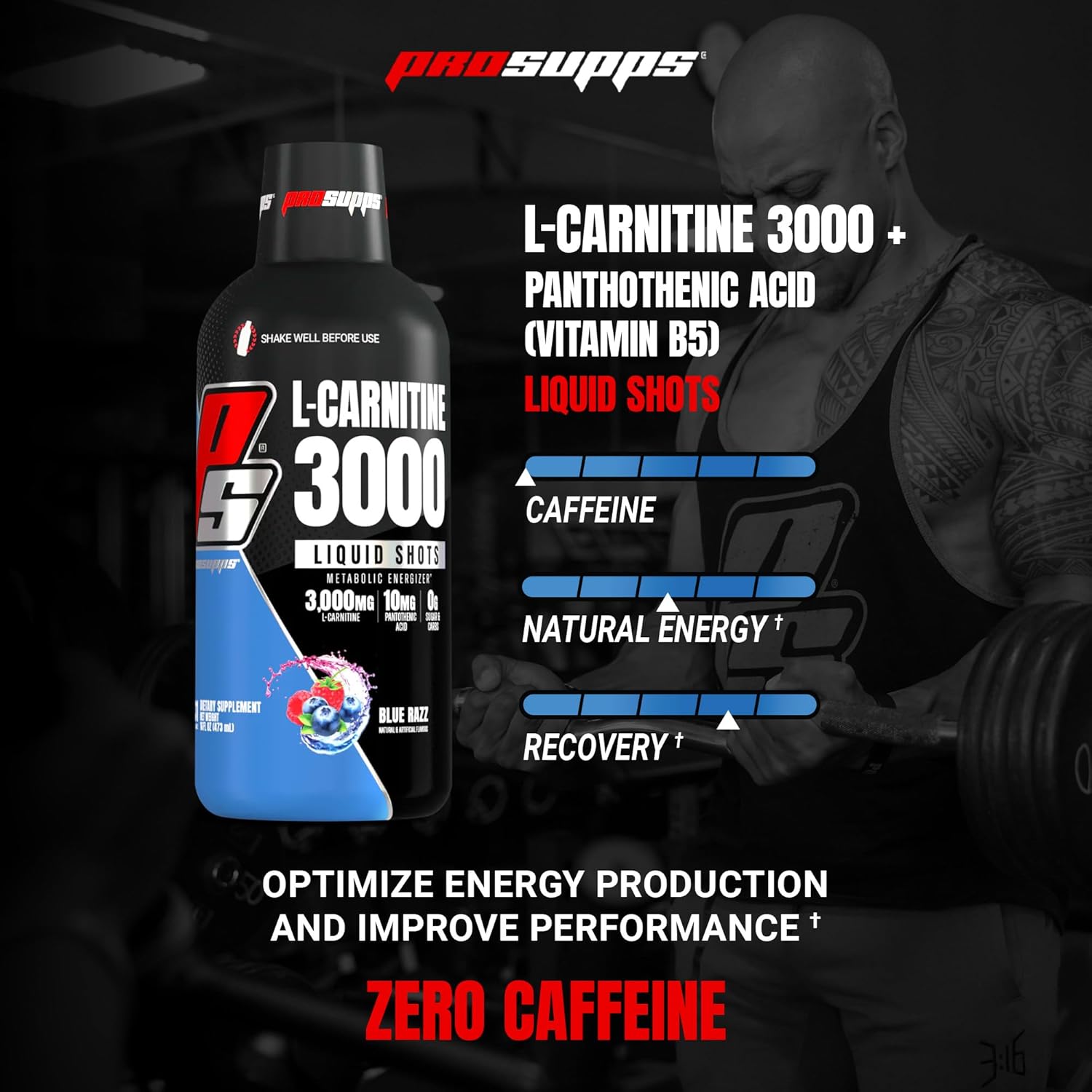 PROSUPPS L-Carnitine Liquid 3000: Single Feature / Benefit Secondary Images