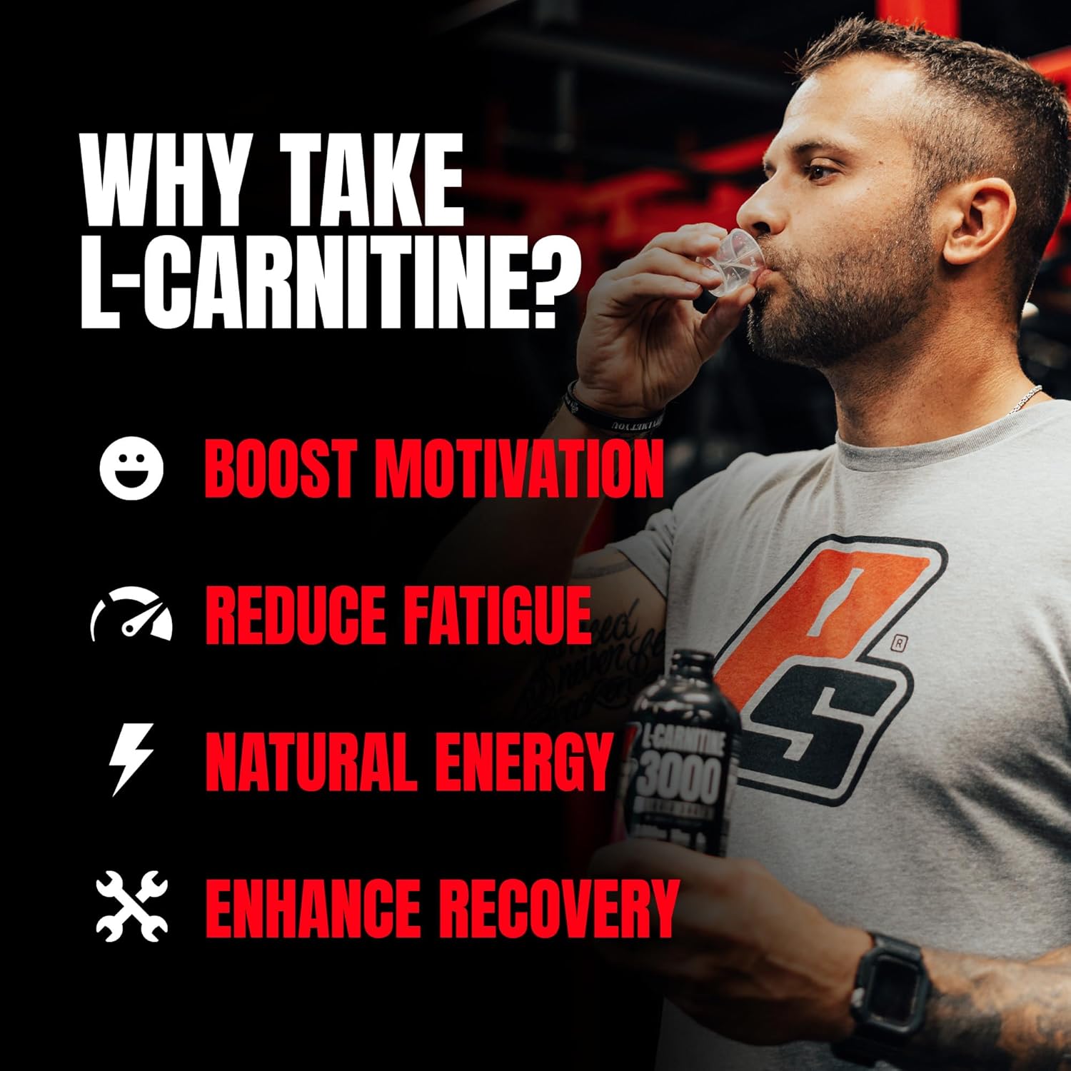 PROSUPPS L-Carnitine Liquid 3000: Single Feature / Benefit Secondary Images