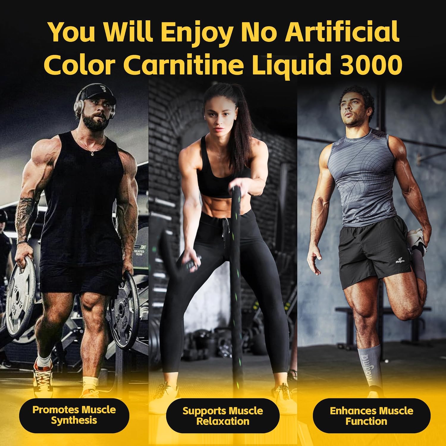 L Carnitine Supplement Liquid 3000 mg: Single Feature / Benefit Secondary Images