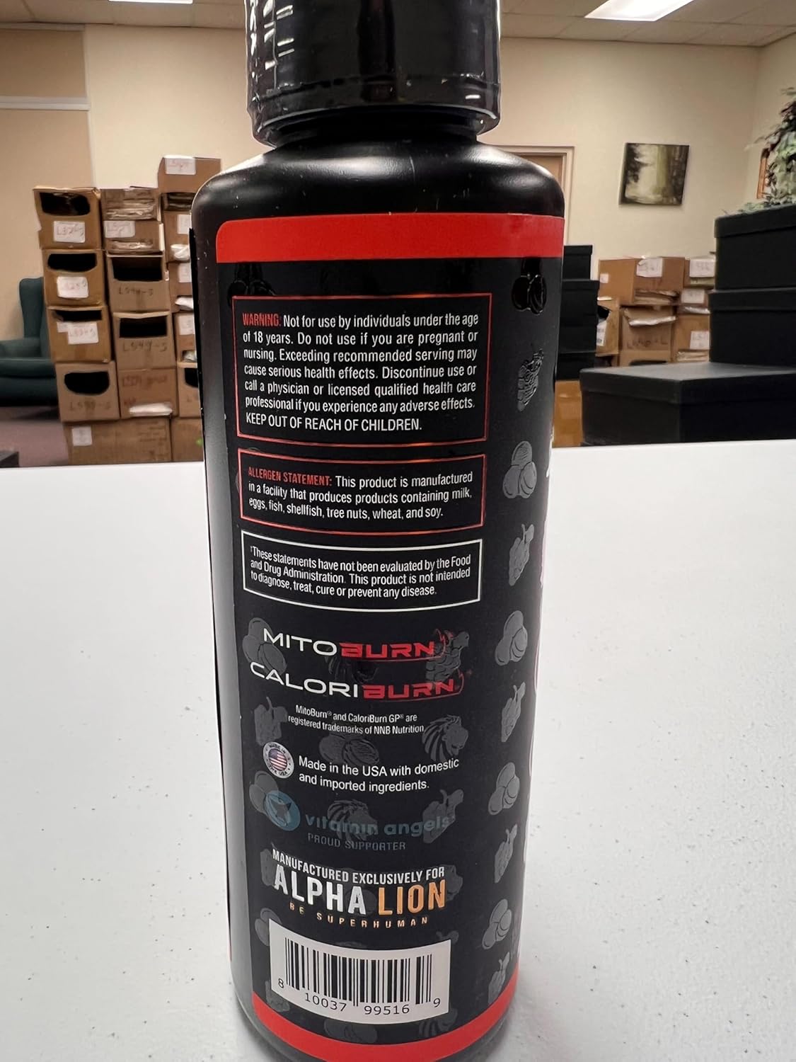 ALPHA LION Burn2O L-Carnitine Liquid 2000mg: Safety / Compatibility Secondary Images