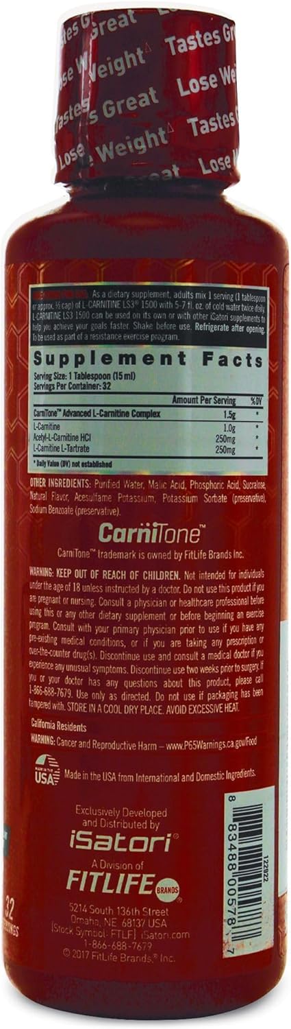 iSatori L-Carnitine LS3 1500: Single Feature / Benefit Secondary Images