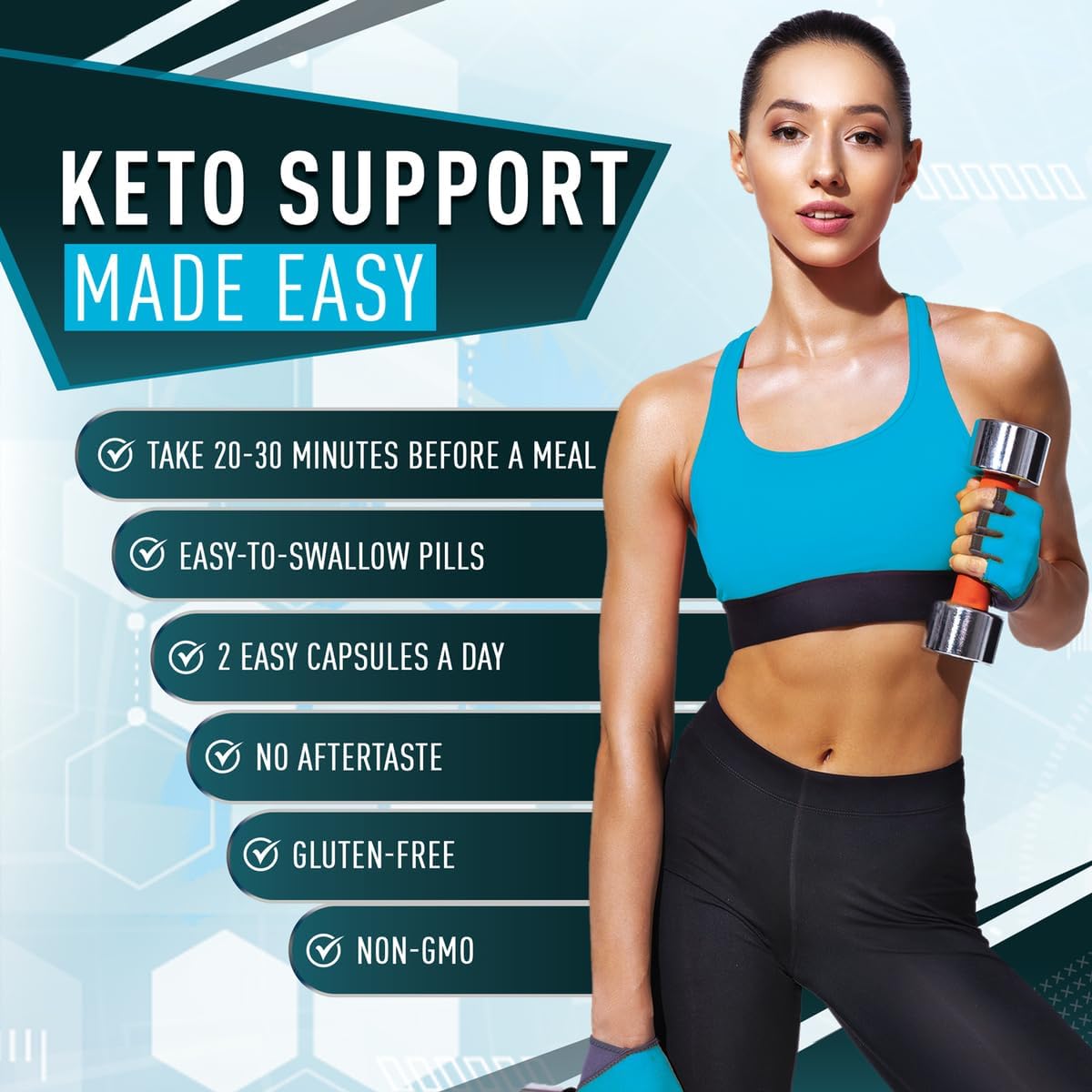 Purely Optimal Keto BHB Exogenous Ketones Supplement: Single Feature / Benefit Secondary Images