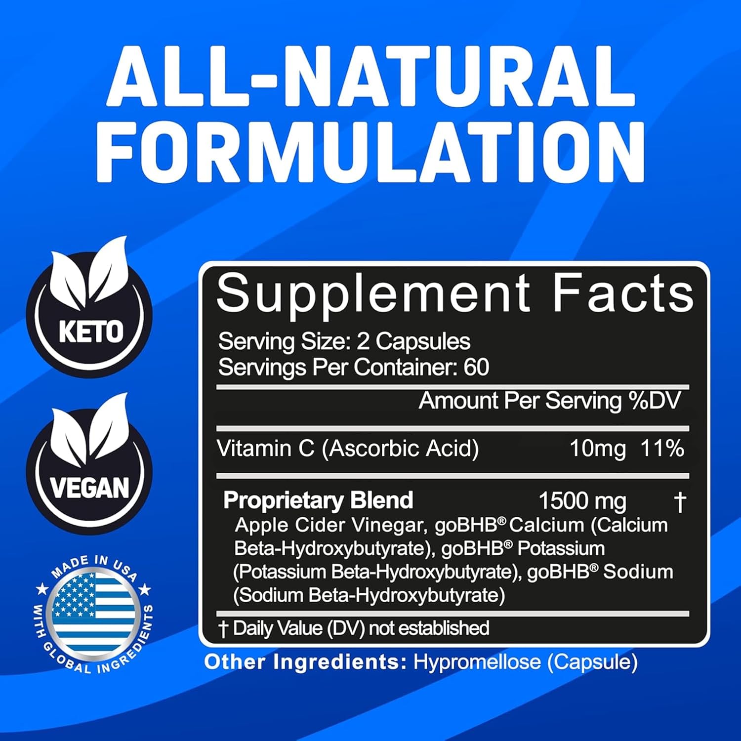 Herbtonics Apple Cider Vinegar with Keto BHB Salts: Single Feature / Benefit Secondary Images