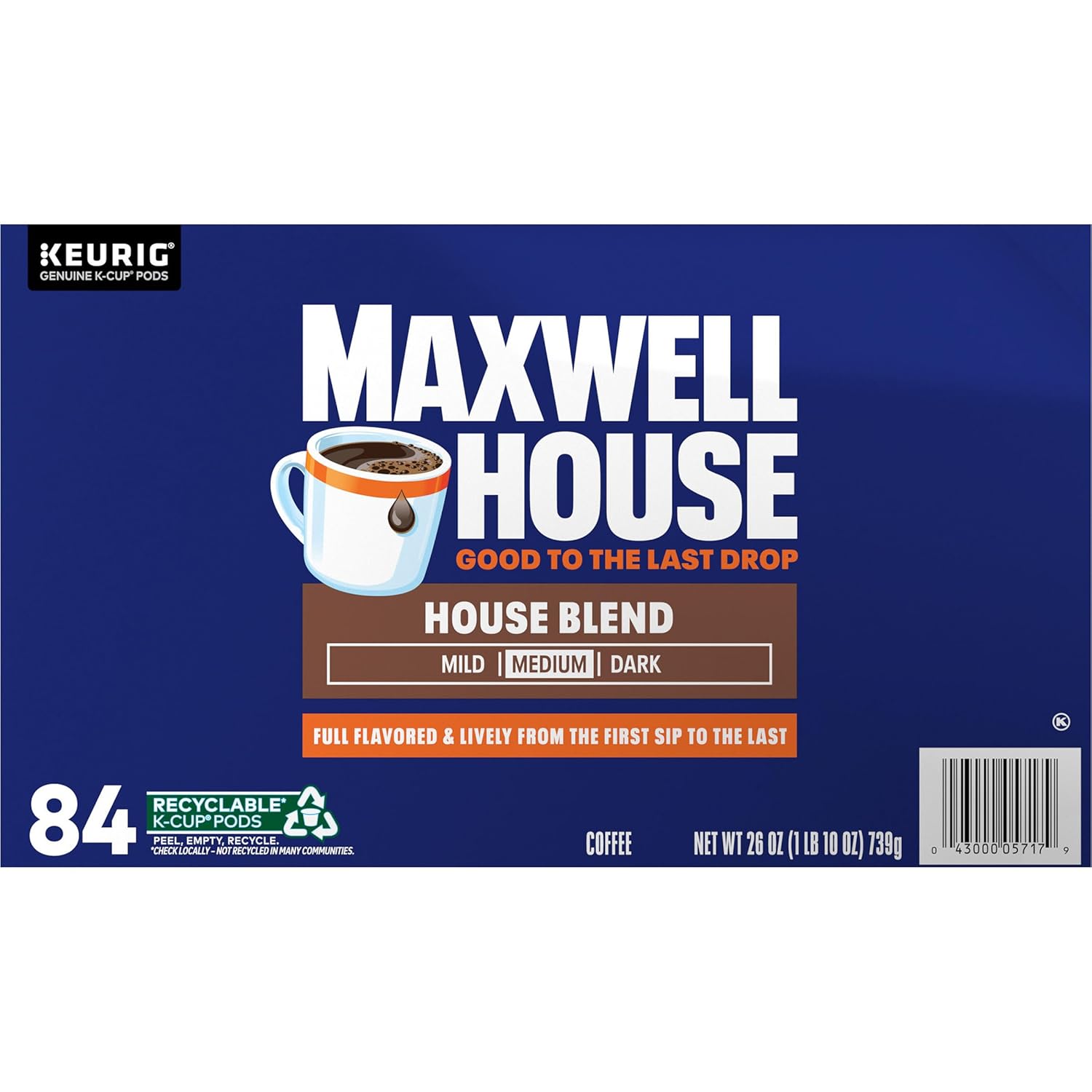 Maxwell House House Blend Medium Roast K-Cup Coffee Pods: Single Feature / Benefit Secondary Images