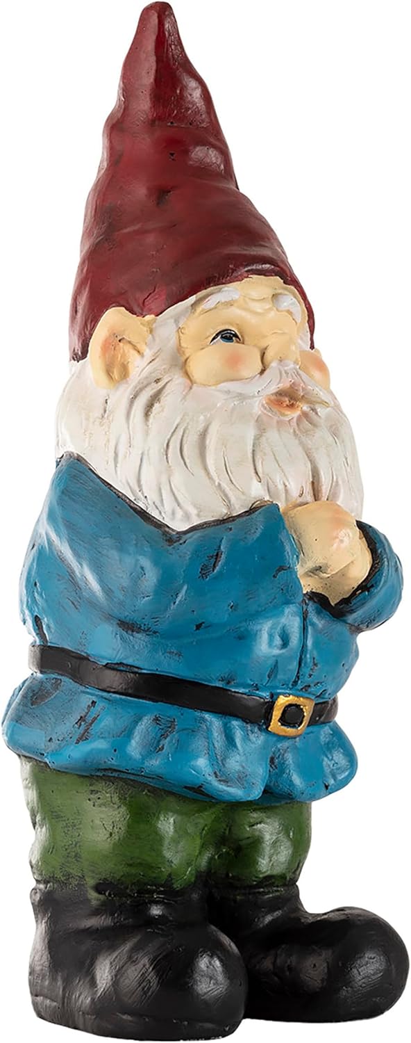 Shows the product as a decorative garden gnome, appealing to customers interested in whimsical outdoor decor.