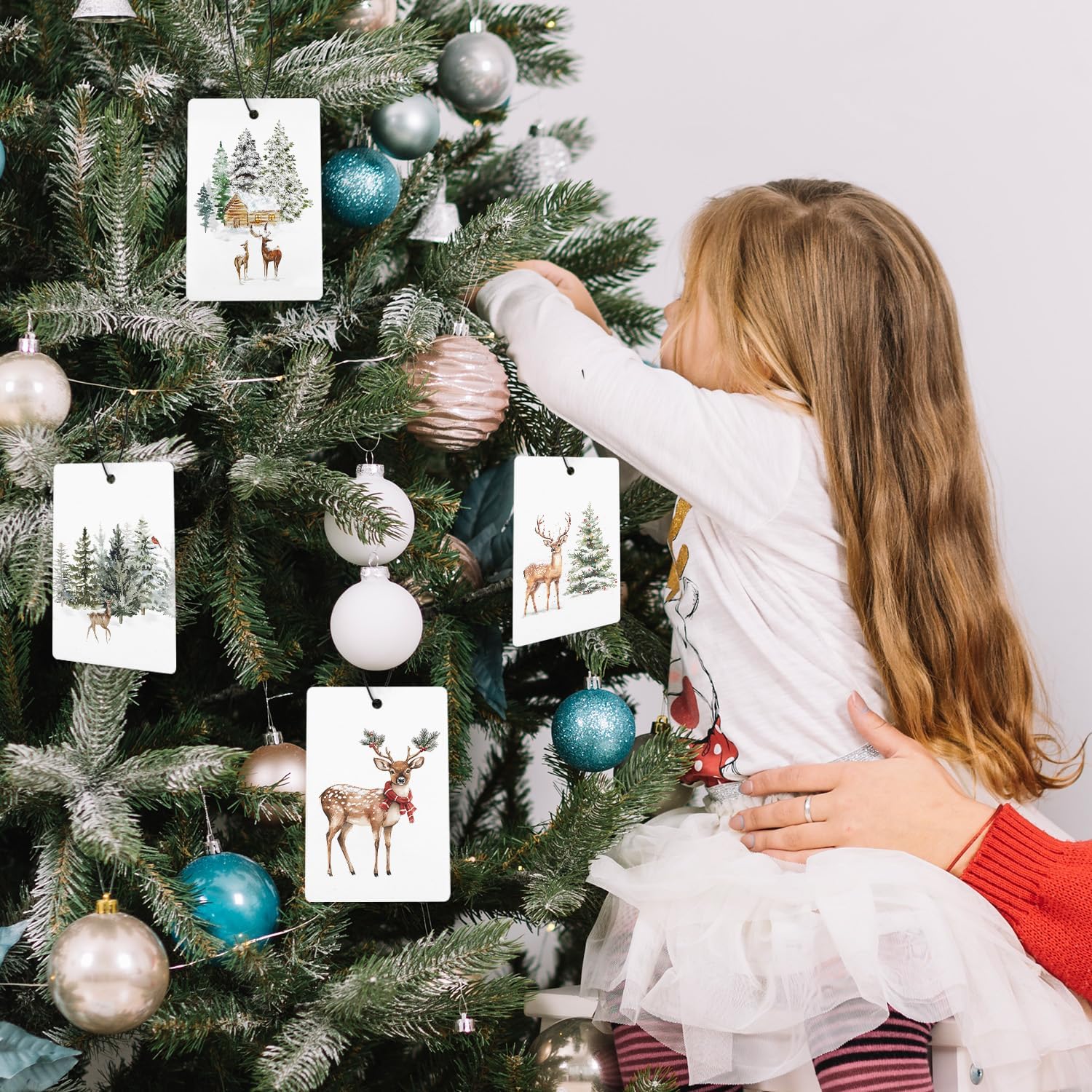 Winter Reindeer Car Air Freshener 4 Pcs: Infographics