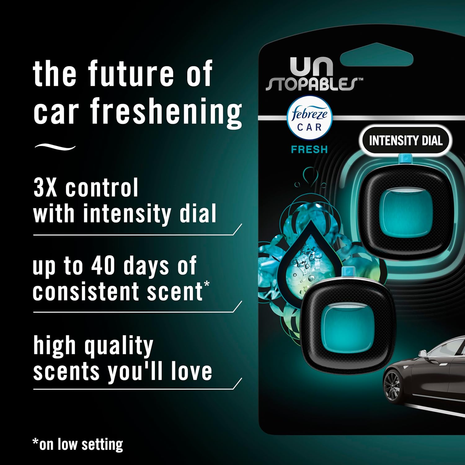 Highlights multiple key benefits of the car air freshener to demonstrate its superiority and value to potential buyers.
