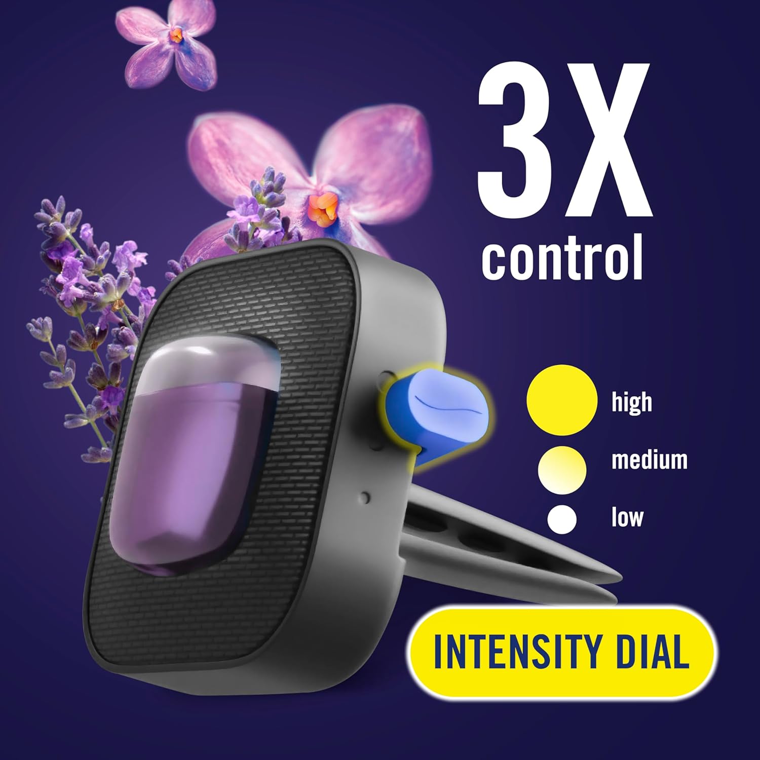 Highlights the product's adjustable intensity settings and superior control, emphasizing its versatility and customization options.