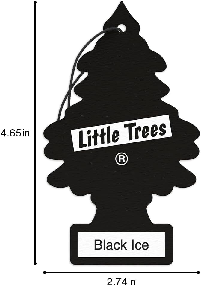 Reinforces brand recognition by displaying the iconic Little Trees air freshener shape and logo.