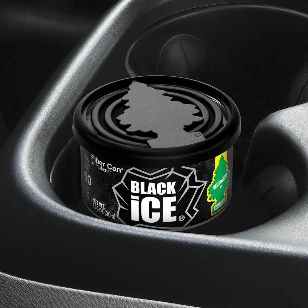 Shows the product being used in a car cup holder, demonstrating its intended application as a car air freshener.