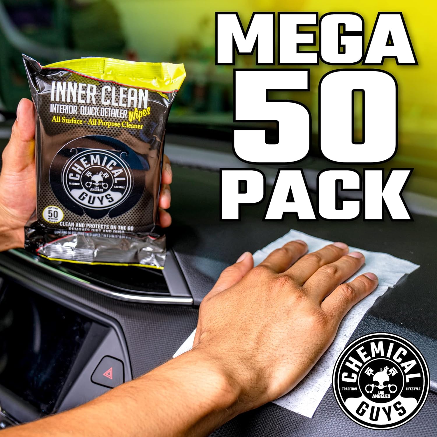 Chemical Guys InnerClean Interior Quick Detailer & Protectant Wipes: Infographics