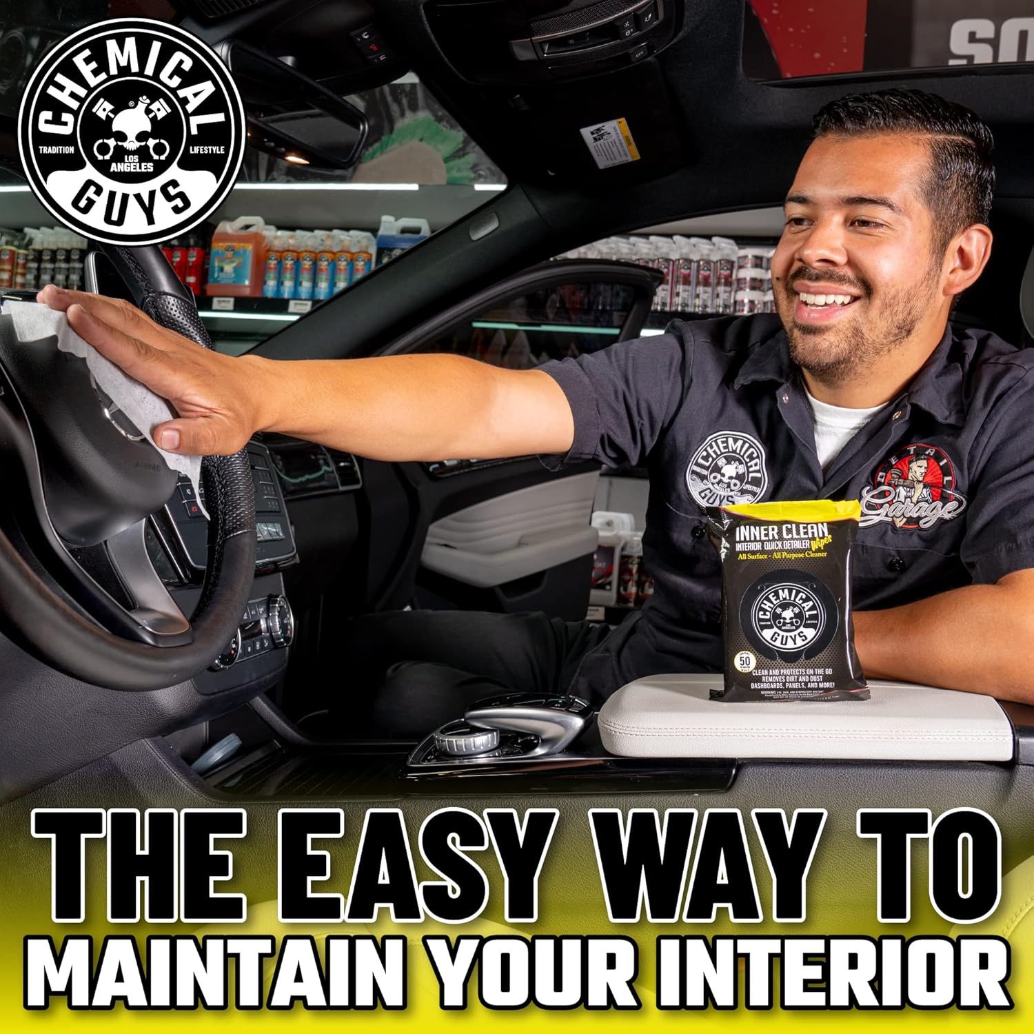 Demonstrates how the product simplifies car interior cleaning, emphasizing convenience and ease of use.