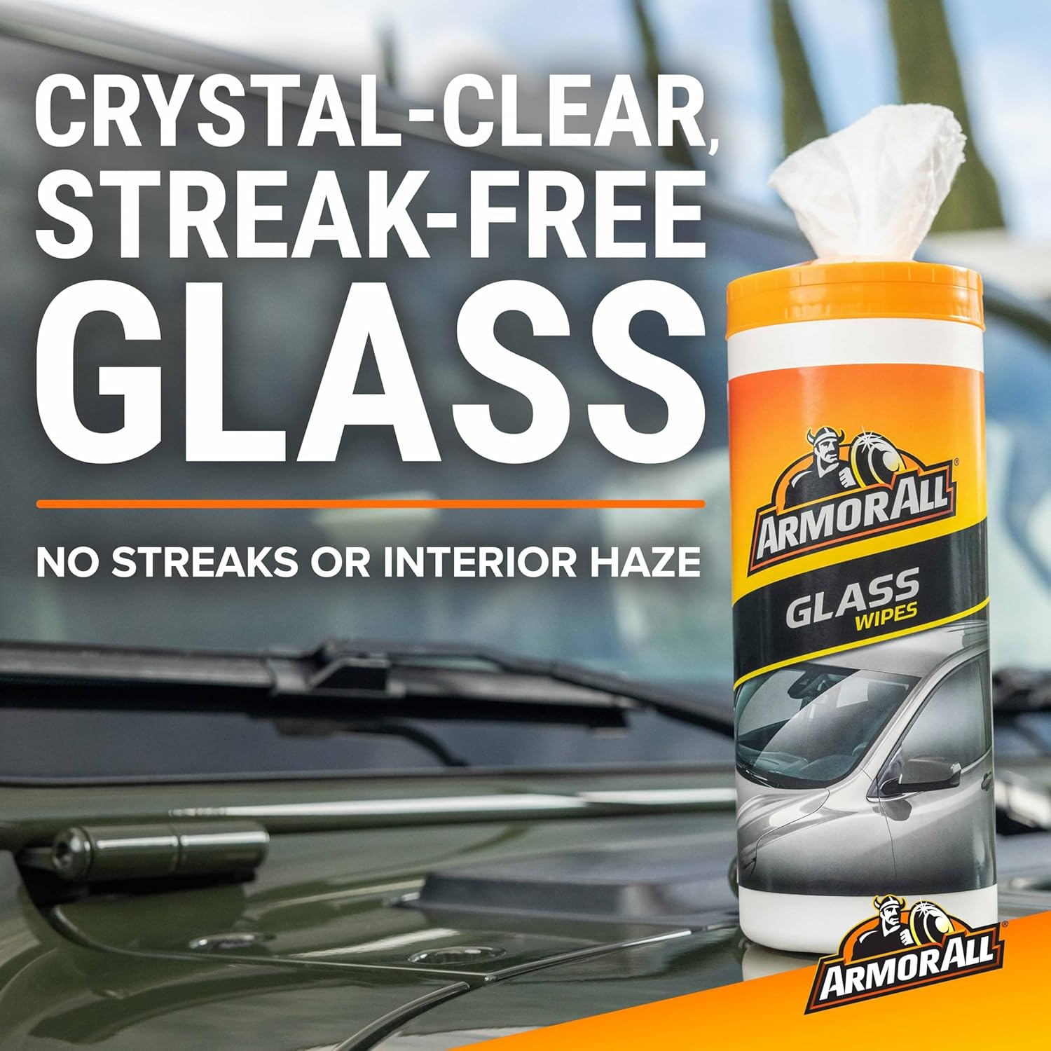 Emphasizes the product's ability to clean glass without leaving streaks or haze, reassuring customers of a crystal-clear finish.