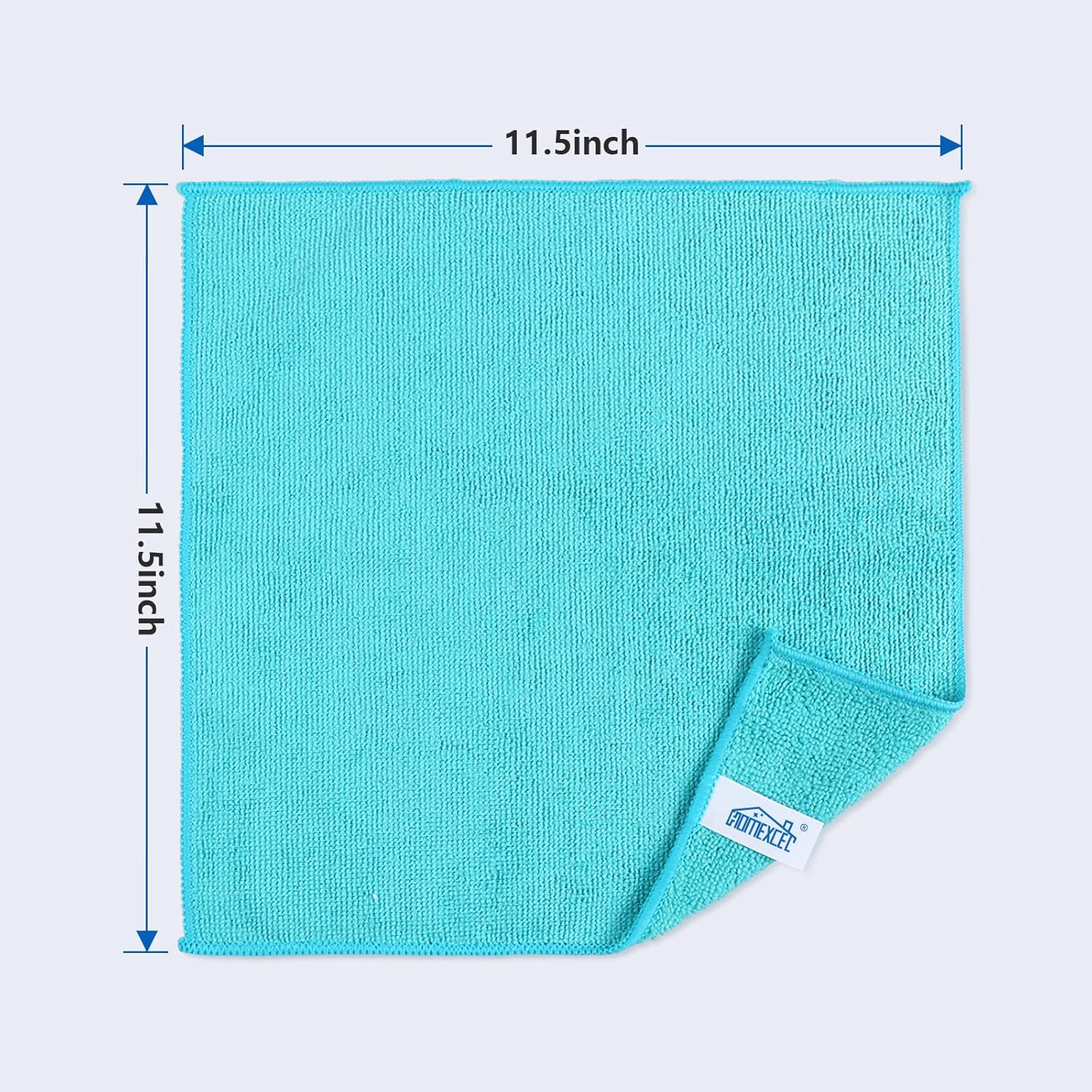 Provides the precise measurements of the cleaning cloth to help customers understand its size and suitability for their needs.