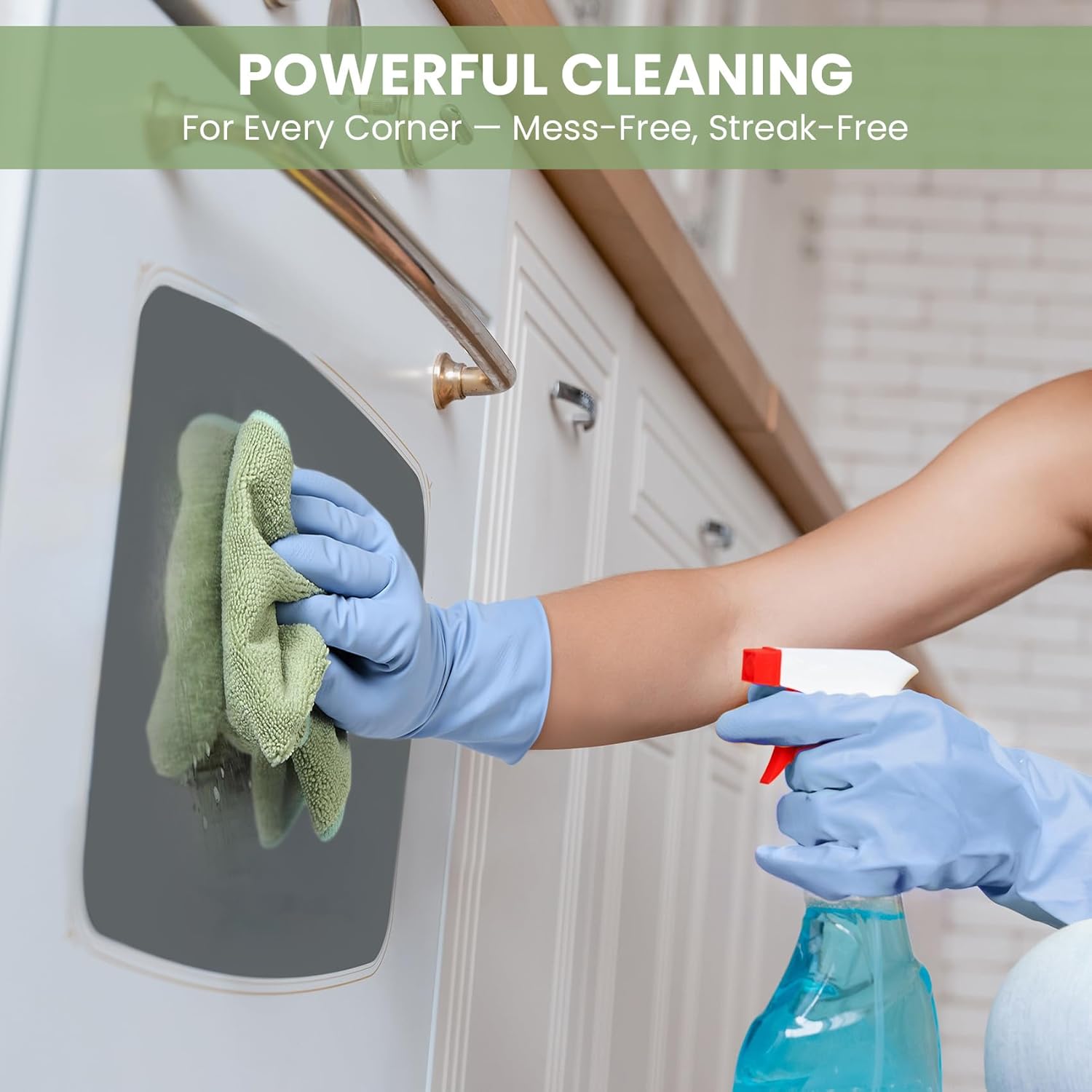 Emphasizes the product's ability to provide thorough, streak-free cleaning in all areas, reassuring customers of its effectiveness.