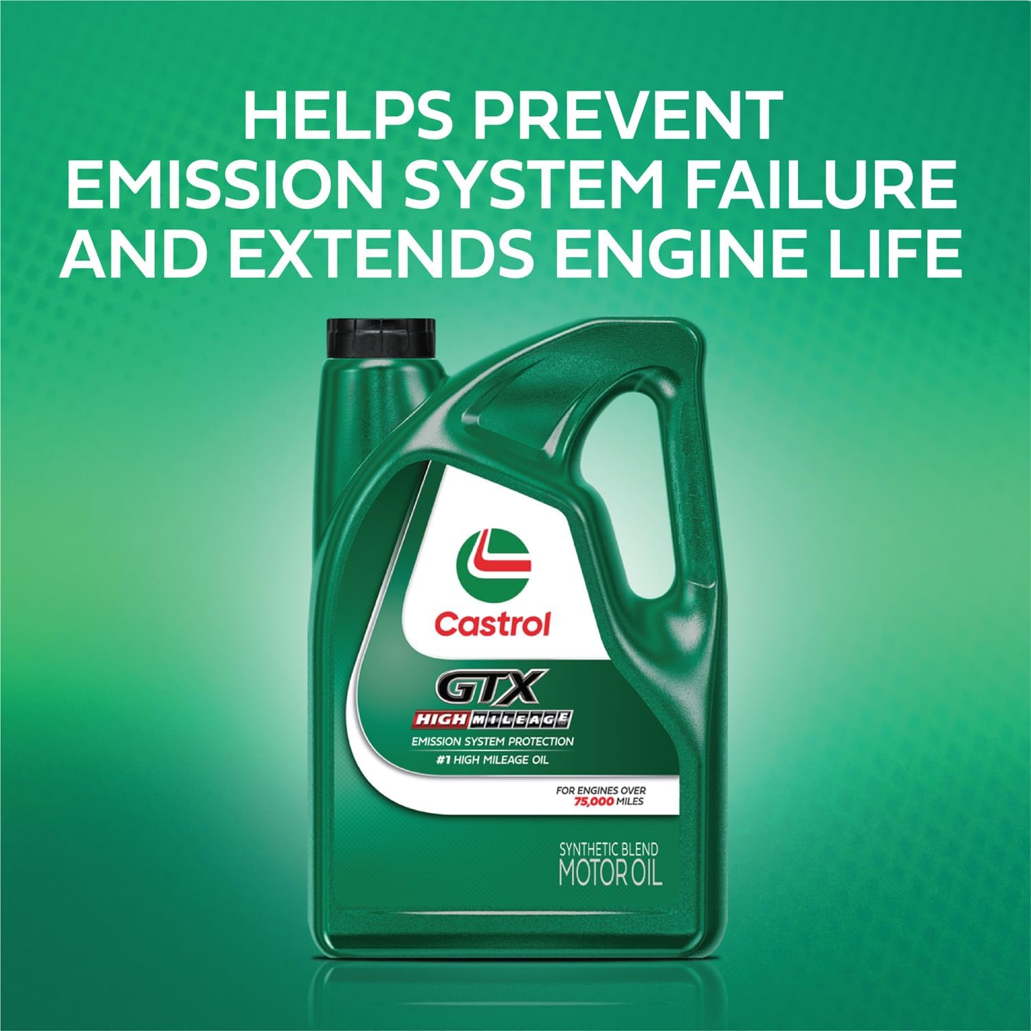 Highlights the product's ability to prevent emission system failure and extend engine life, targeting consumers concerned about vehicle longevity and performance.