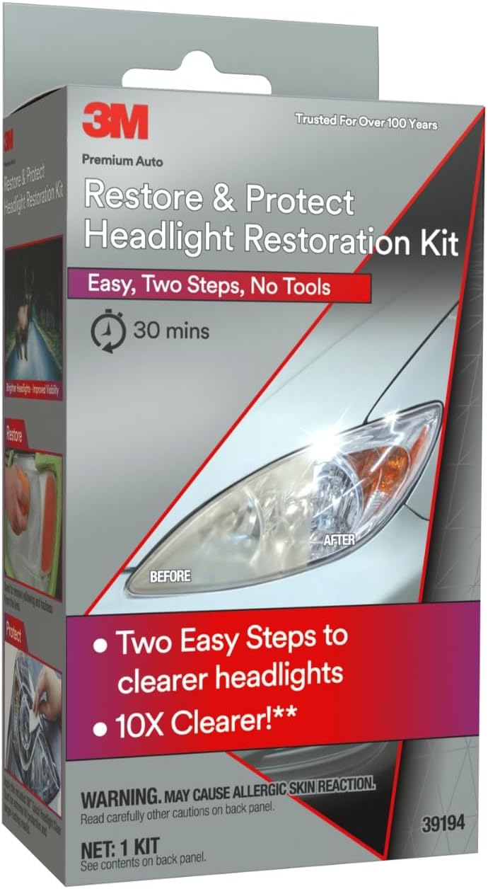 3M Auto Restore and Protect Headlight Restoration Kit: Infographics