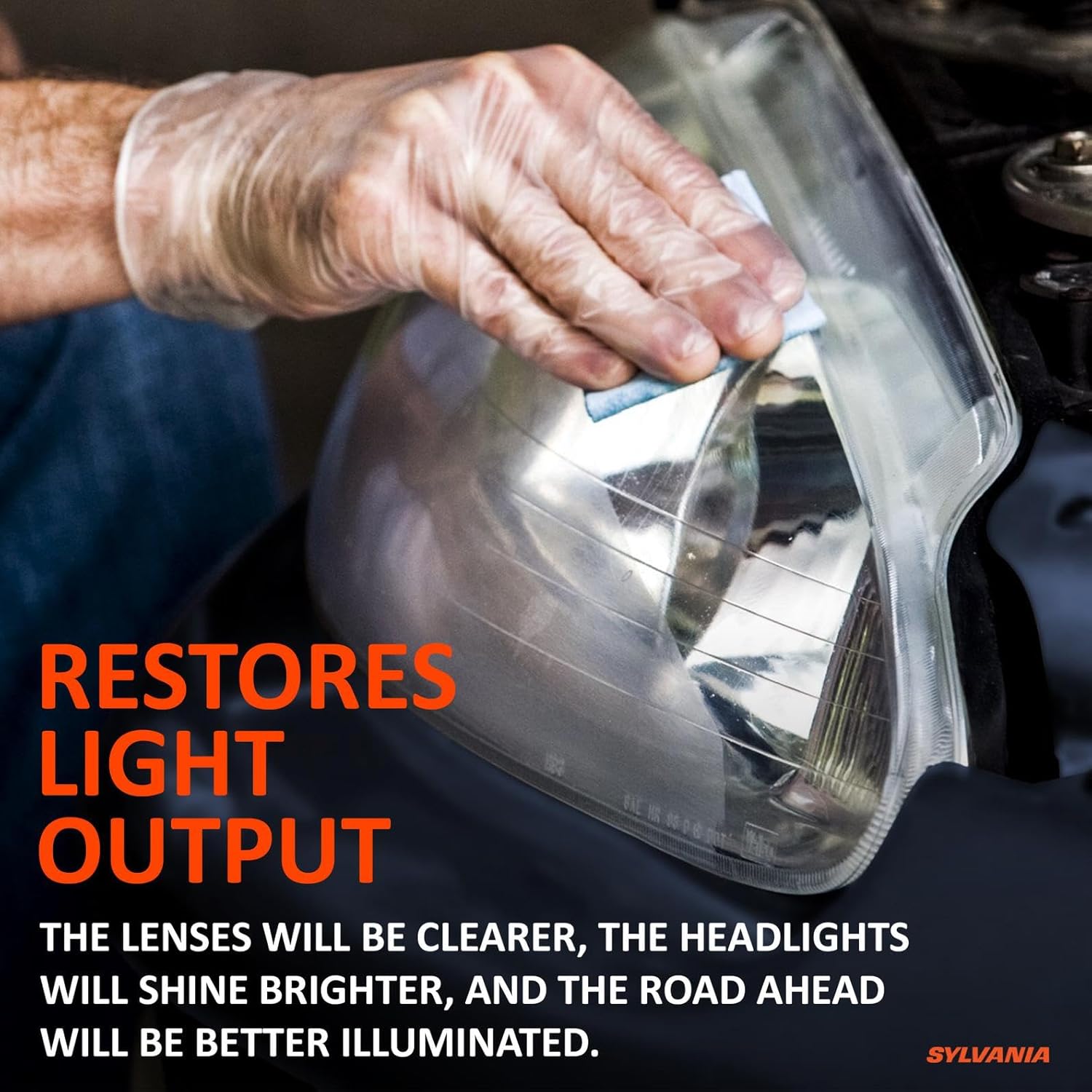 Demonstrates how the product restores clarity and brightness to car headlights, improving visibility and safety.