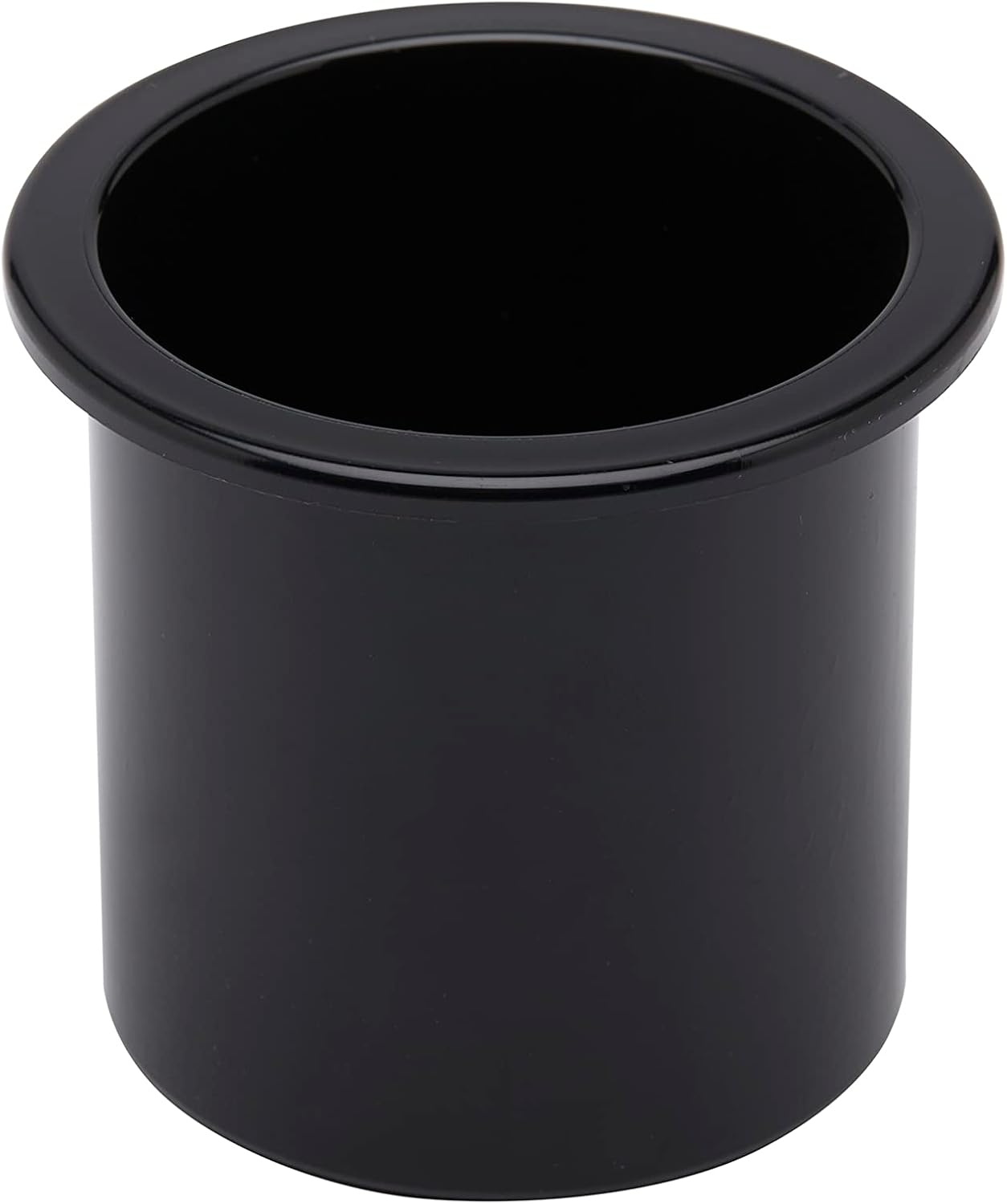 Highlights the product's minimalist and modern aesthetic with its simple black cylindrical shape.
