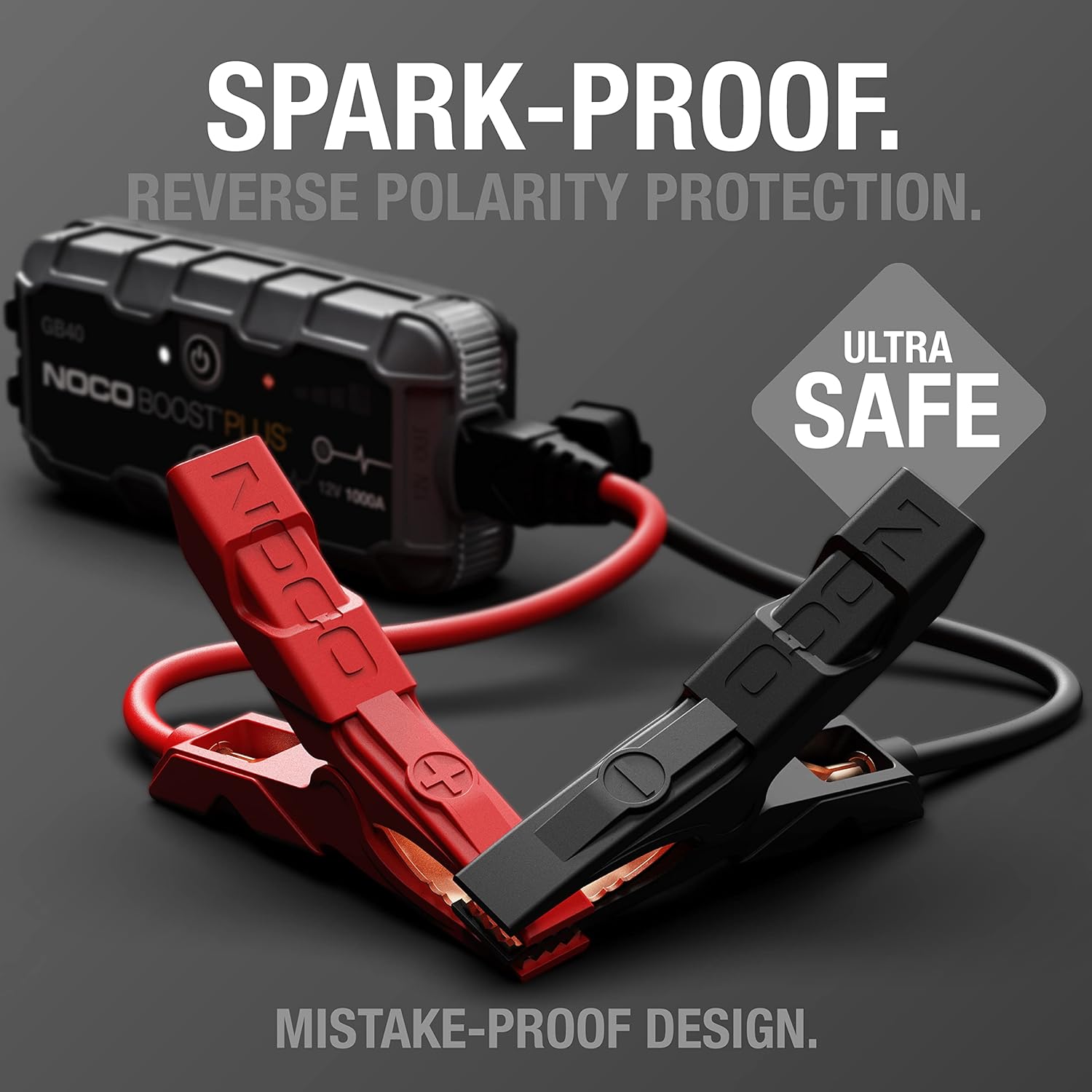 NOCO Boost GB40: 1000A UltraSafe Jump Starter: Infographics